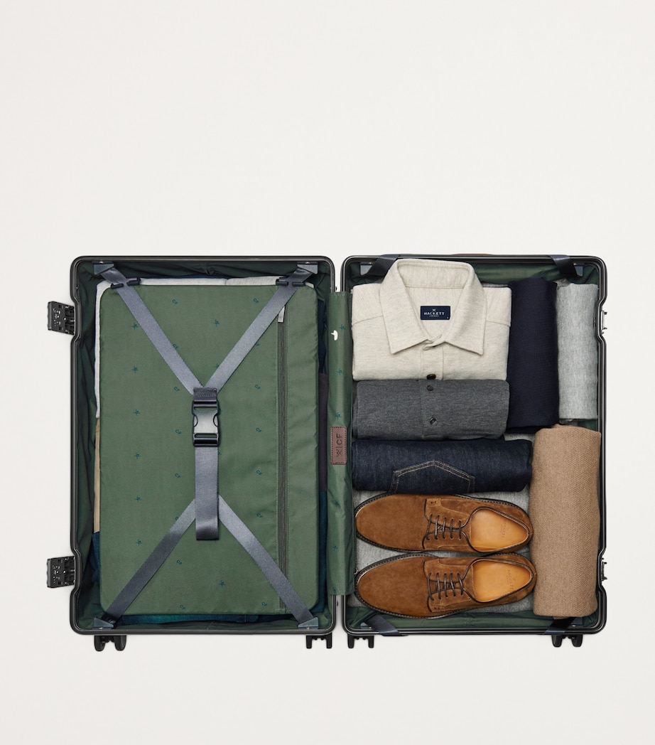 x Hackett Check-In Suitcase (65cm) NAVY/ CHOCOLATE Image 3