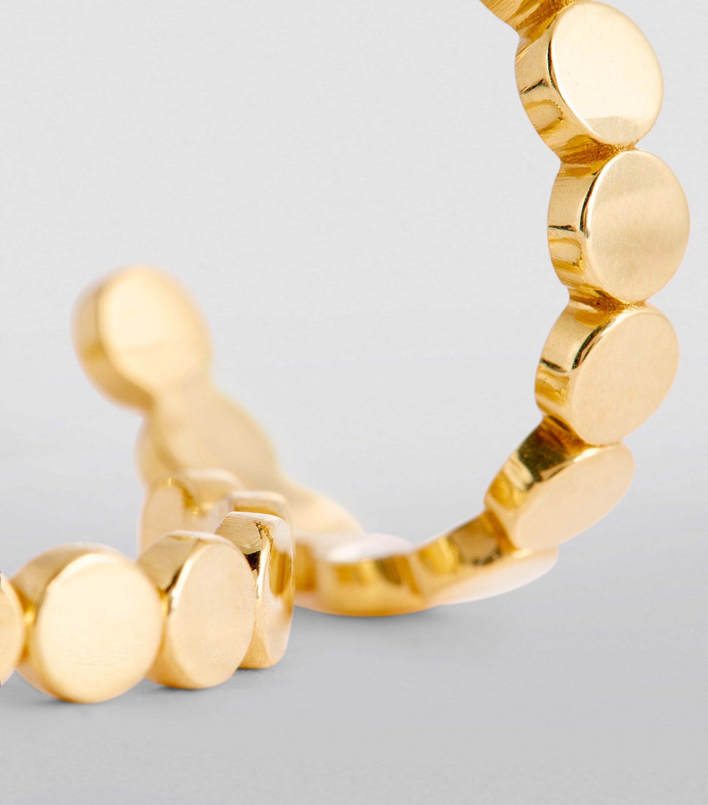Jennifer Meyer Yellow Gold Circle Link Hoop Earrings Yellow Gold Image 6