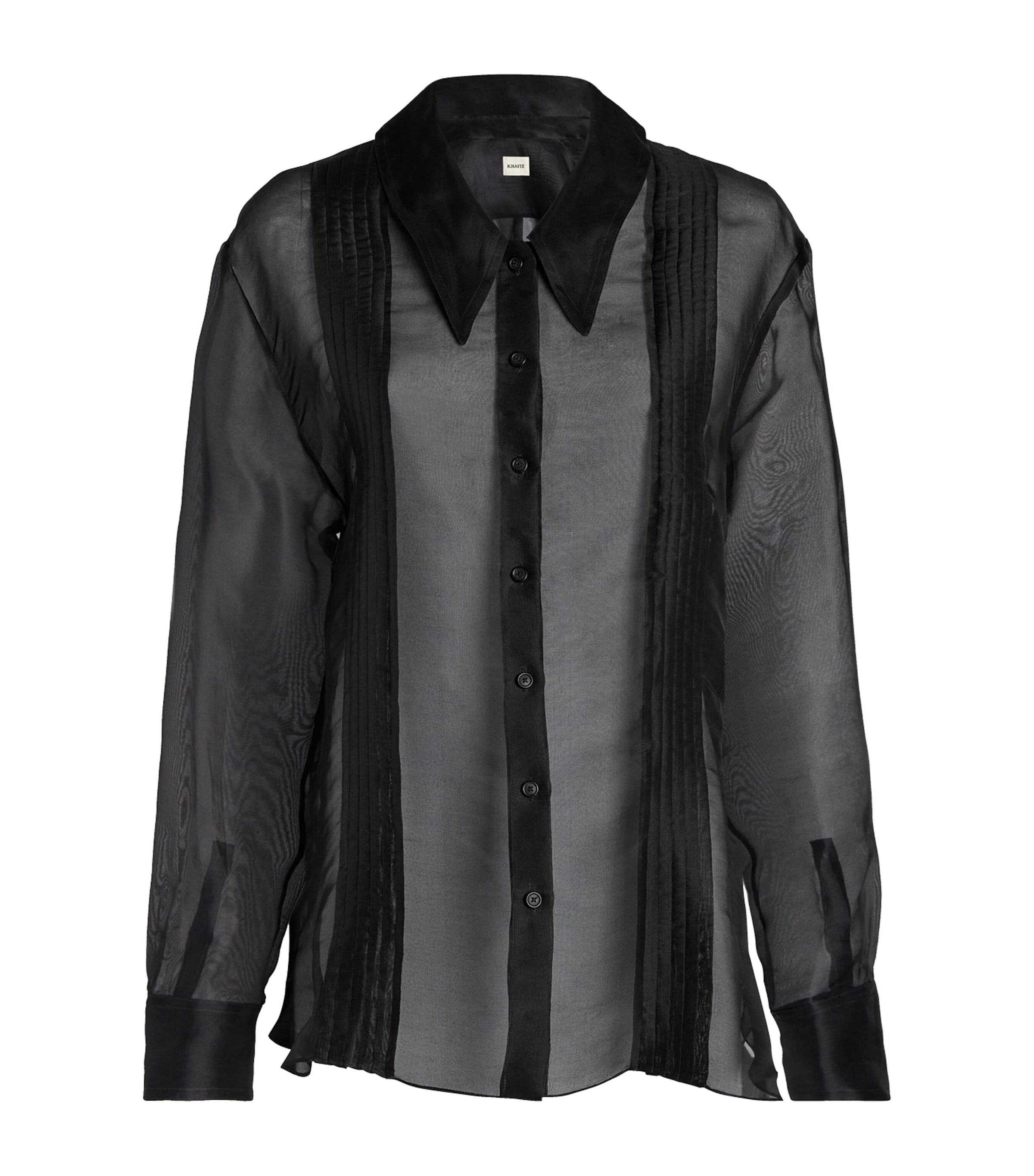 Khaite Silk Nori Shirt In Black