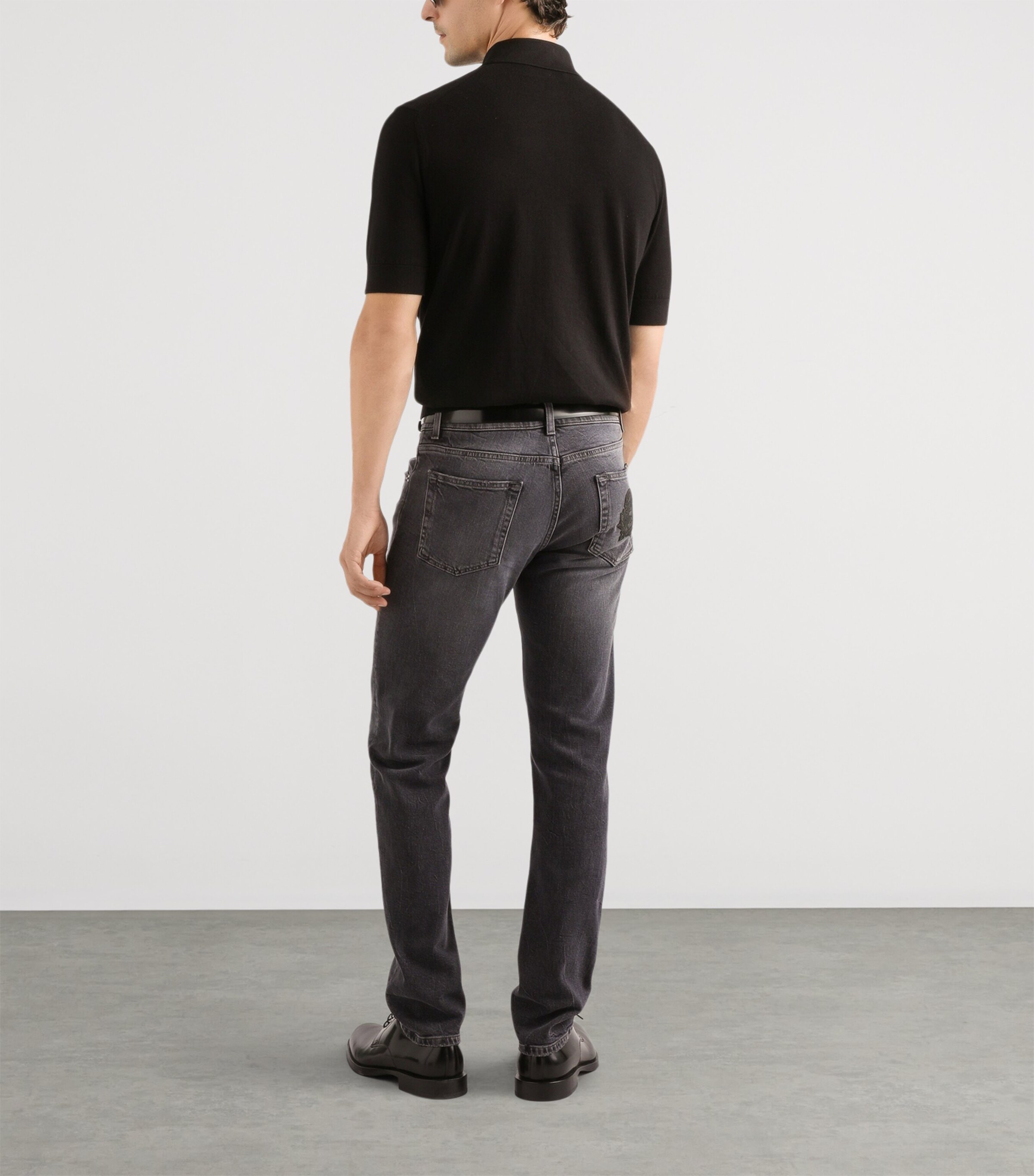 Embroidered Slim Jeans S9001-COMBINED Image 4