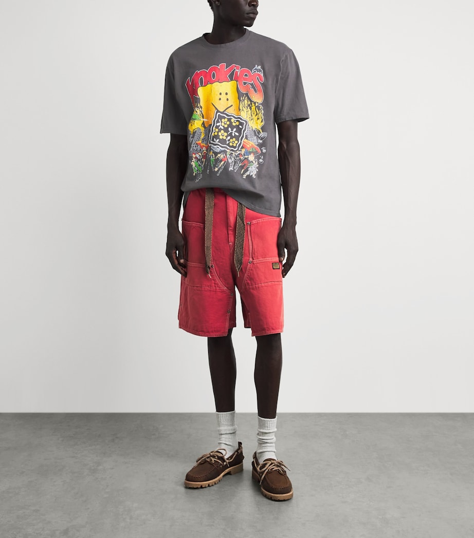 Kapital Mens Cotton Buster Peckish Bowy T-Shirt I B Image 2