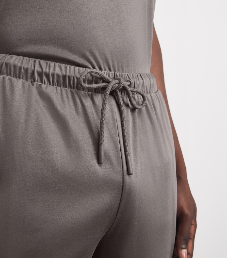Zimmerli Mens 286 Sea Island Lounge Trousers Toffee Image 3