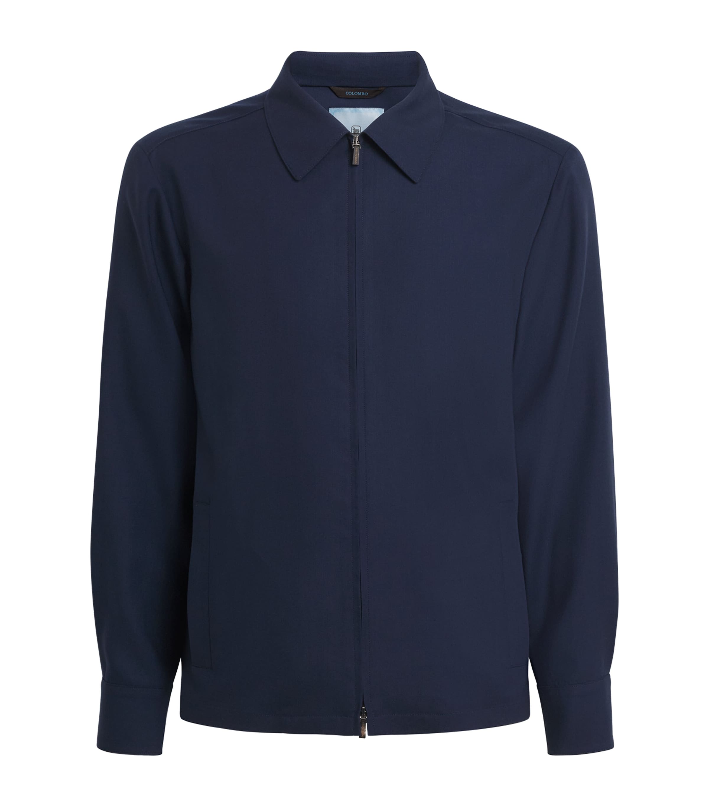 Cashmere Zip Overshirt 46237 DARK BLUE Image 1