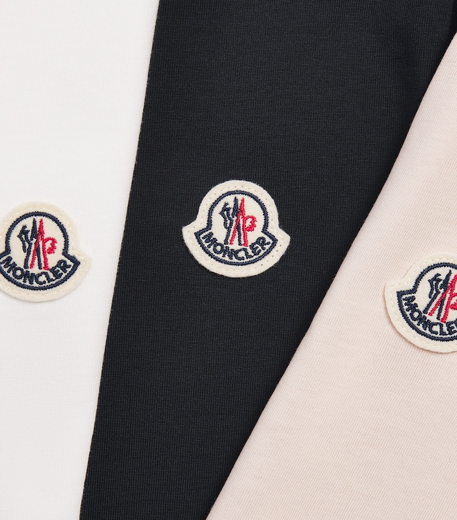Moncler Enfant Set of 3 Cotton Logo-Patch T-Shirt (4-6 Years) Image 3