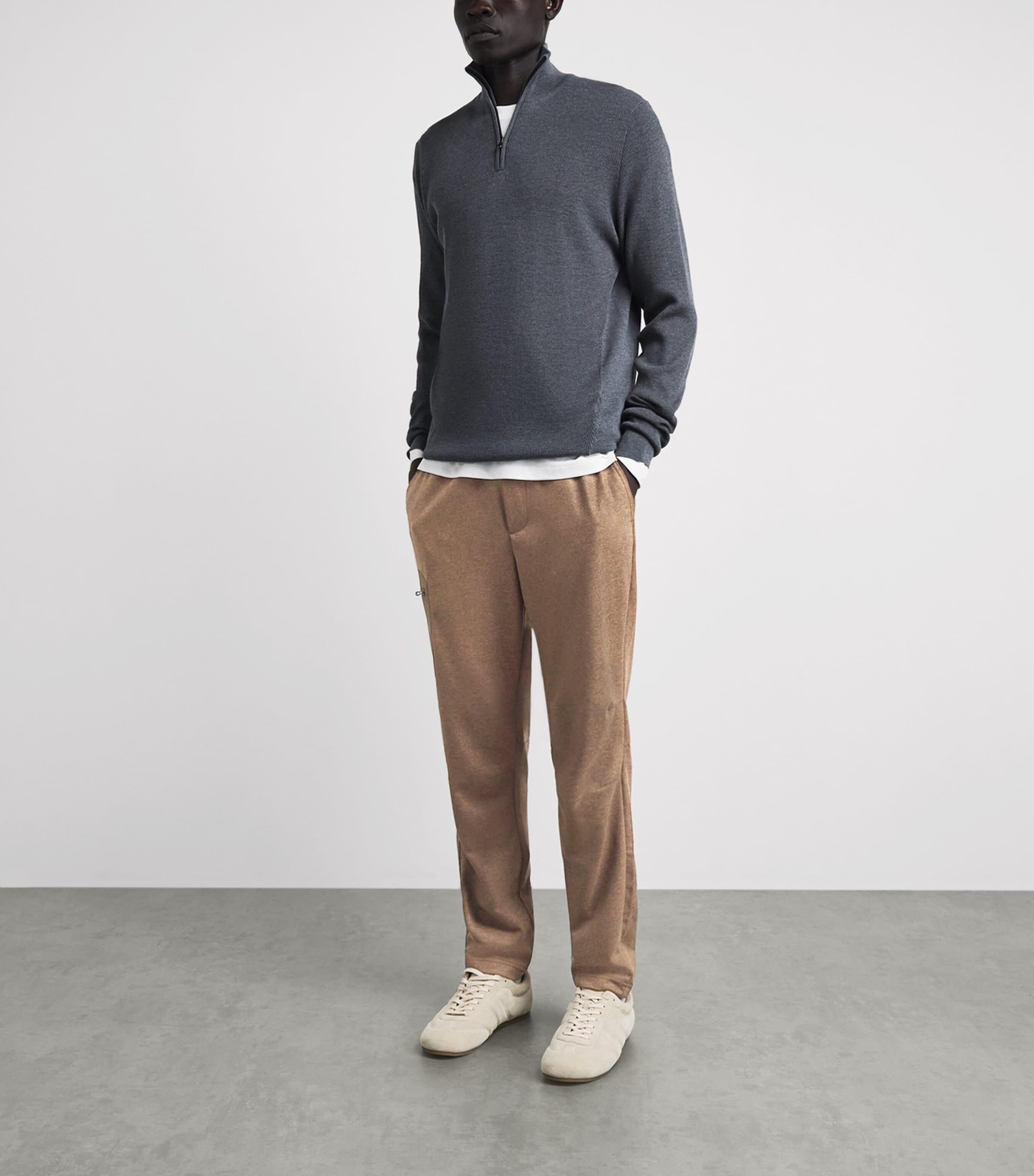 Sease Mens Wool-Cashmere Sweatpants Hazelnut Image 2