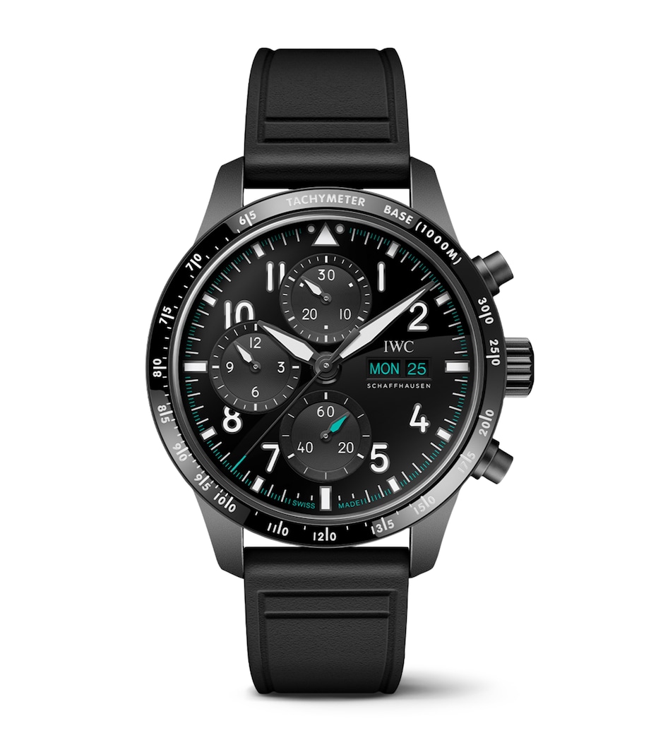 x Mercedes-AMG PETRONAS Ceratanium Pilot's Performance Chronograph Watch 41mm BLACK Image 1