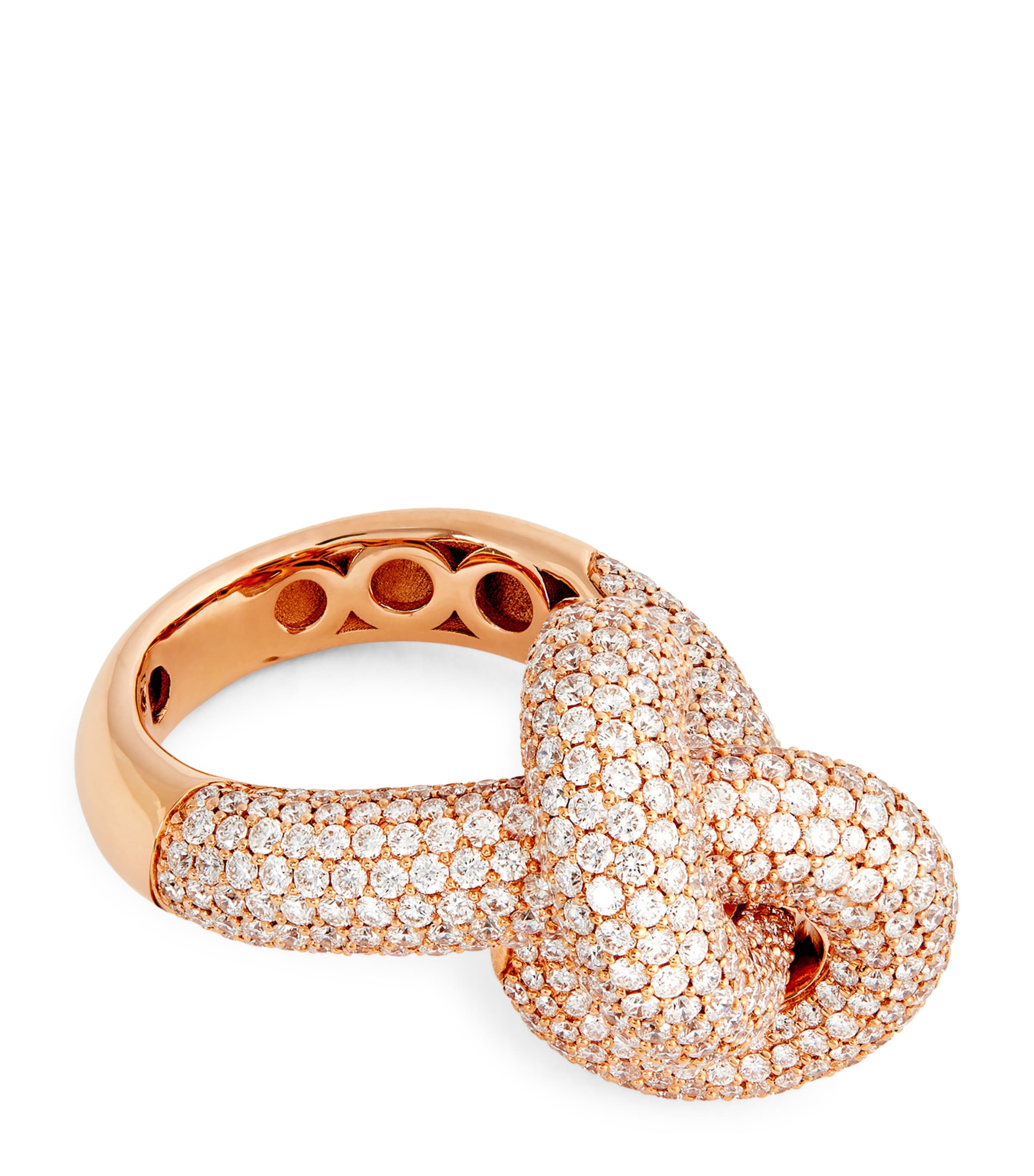 Engelbert Rose Gold And Diamond The Legacy Knot Ring