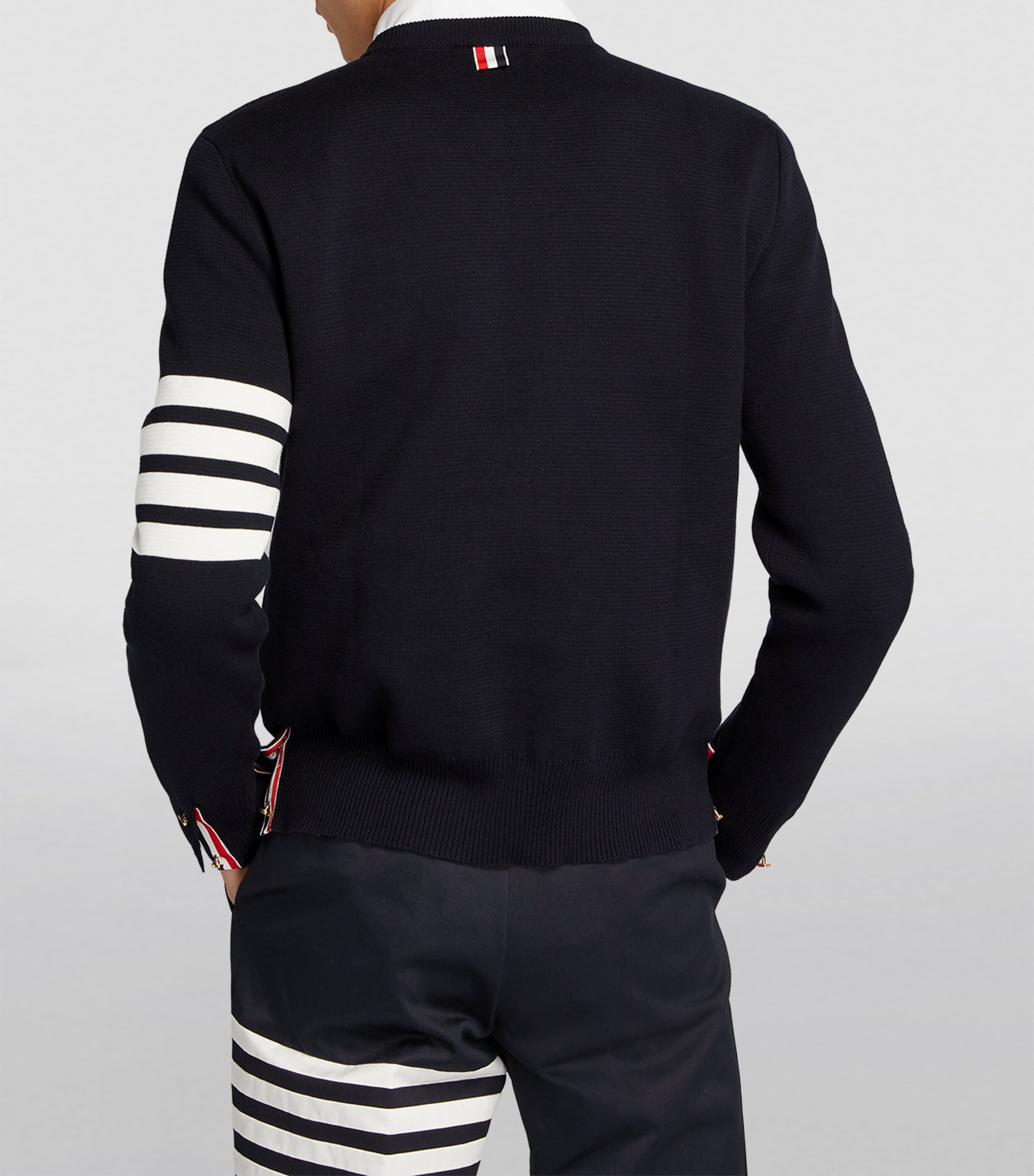 4-Bar Stripe Sweater NAVY Image 4