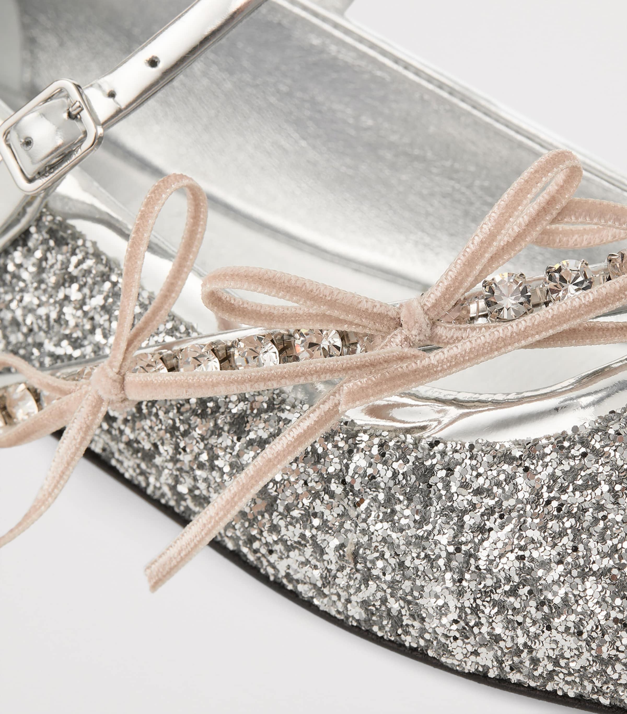 Loli Glitter Ballerina Flats SILVER/MACARON Image 6