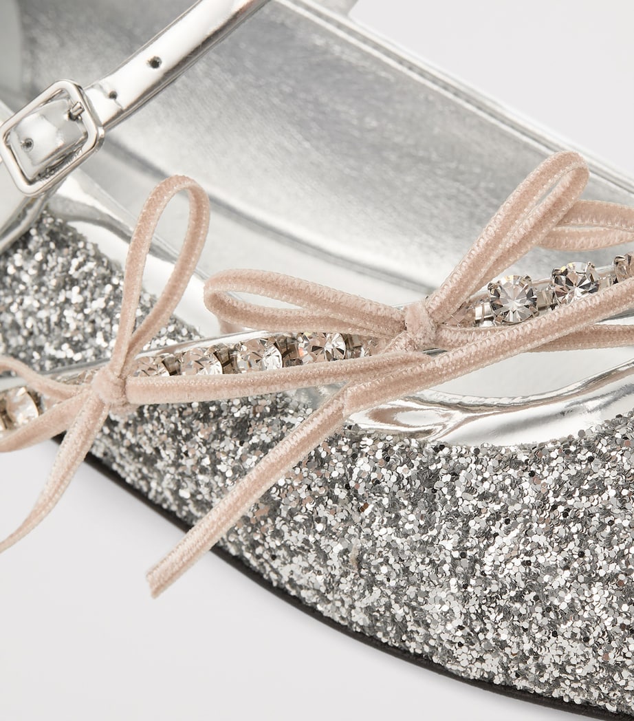 Loli Glitter Ballerina Flats SILVER/MACARON Image 5