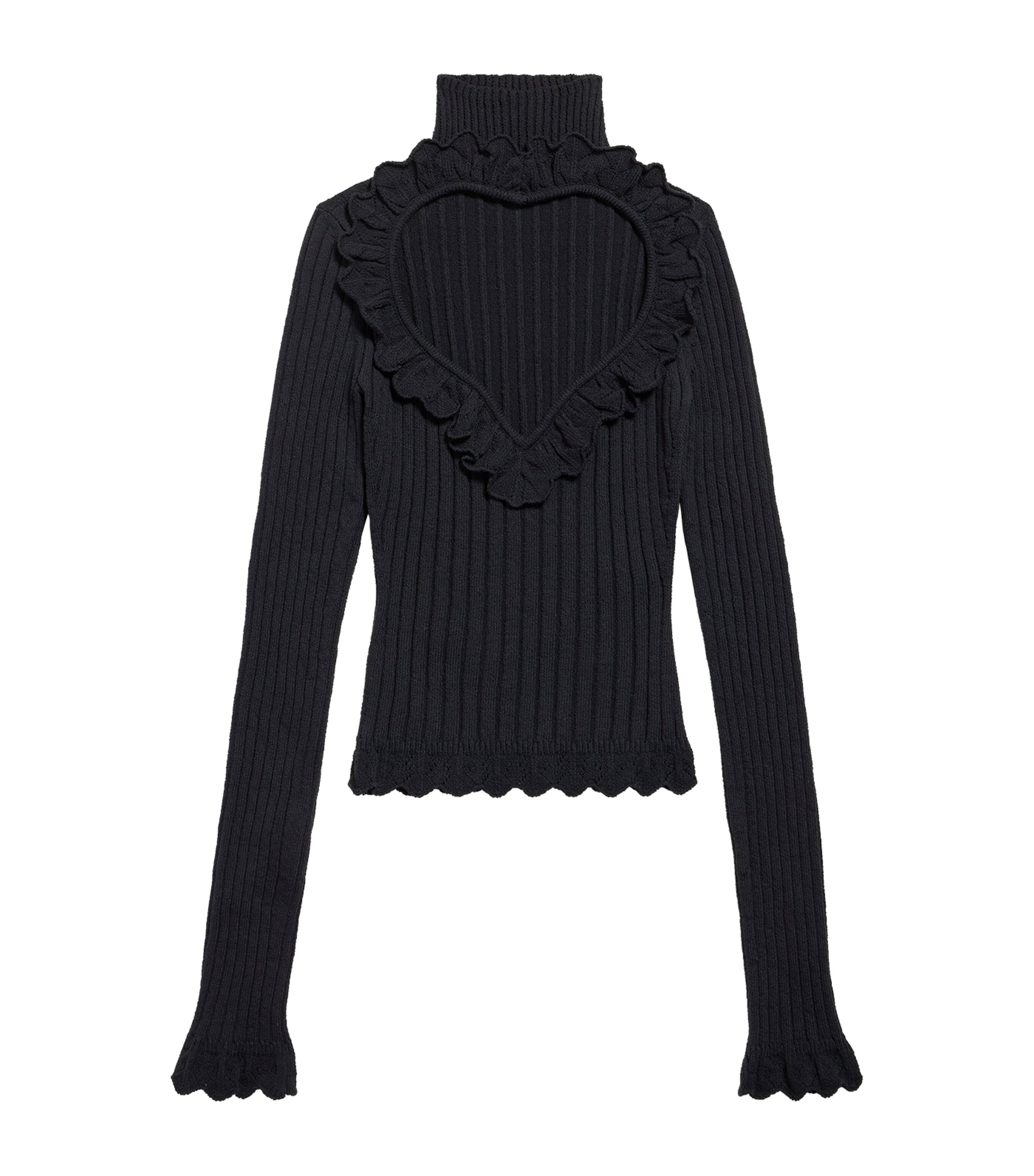 Heart Cut-Out Rollneck Sweater 1000 Image 1