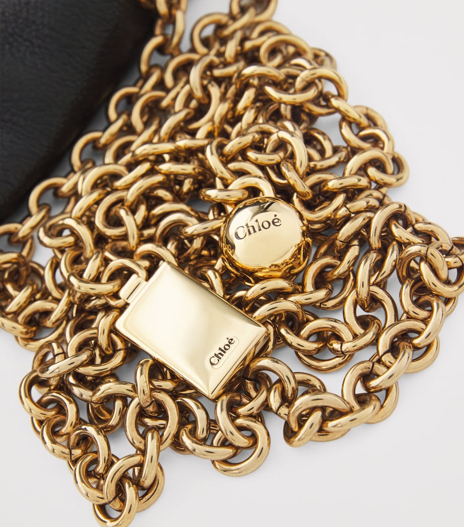 Small Leather Heritage Shoulder Bag BAG BLACK Image 6