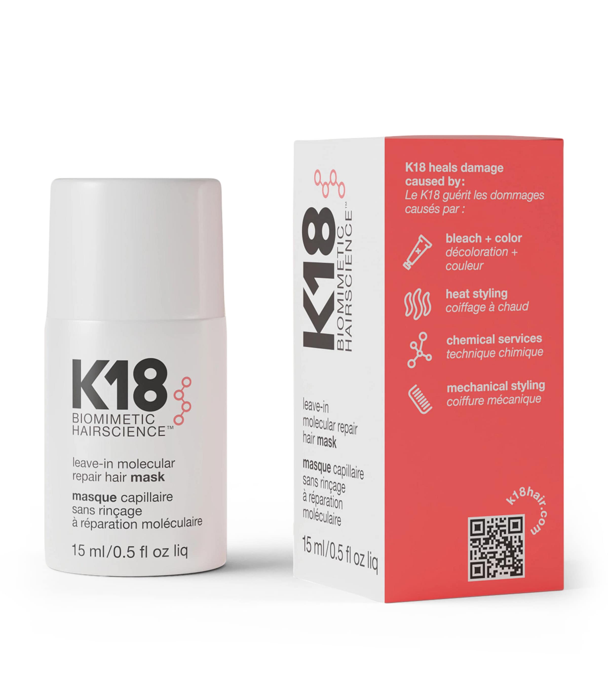 Leave-In Molecular Repair Hair Mask (15ml) NO COLOUR Image 2