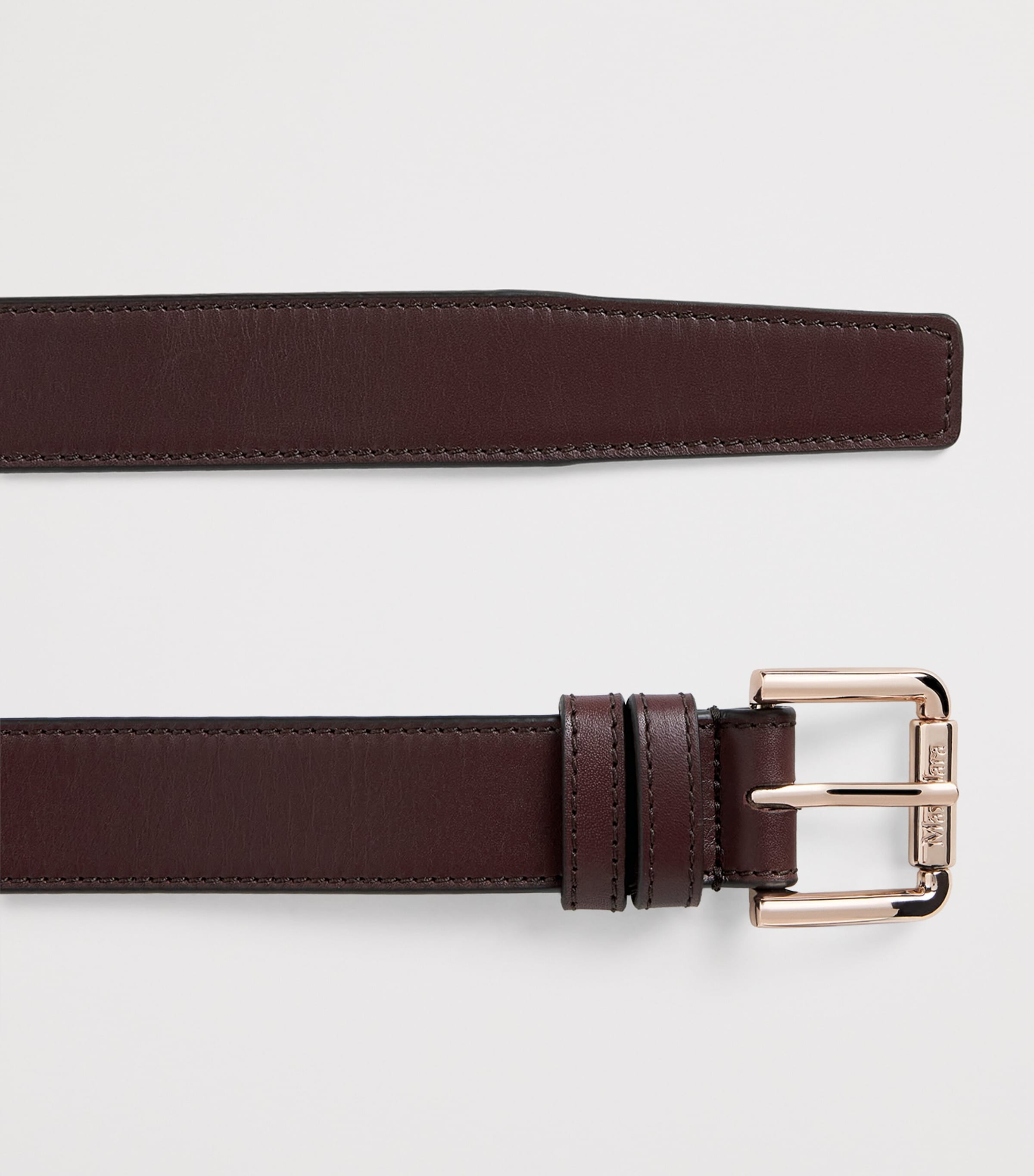 Leather Belt BORDEAUX Image 4
