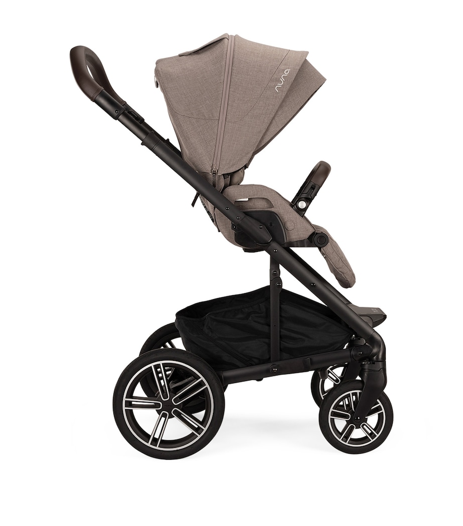 MIXX Next Pushchair and Carry Cot, ARRA Flex Car Seat and BASE Curv Adaptor Bundle CEDAR Image 4
