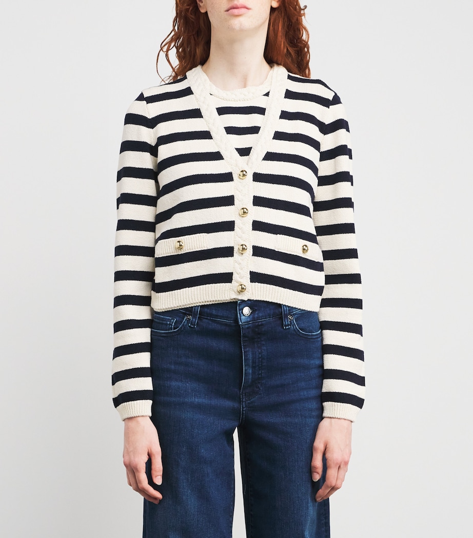 Stripe The Harbor Cardigan NAVY MULTI Image 3