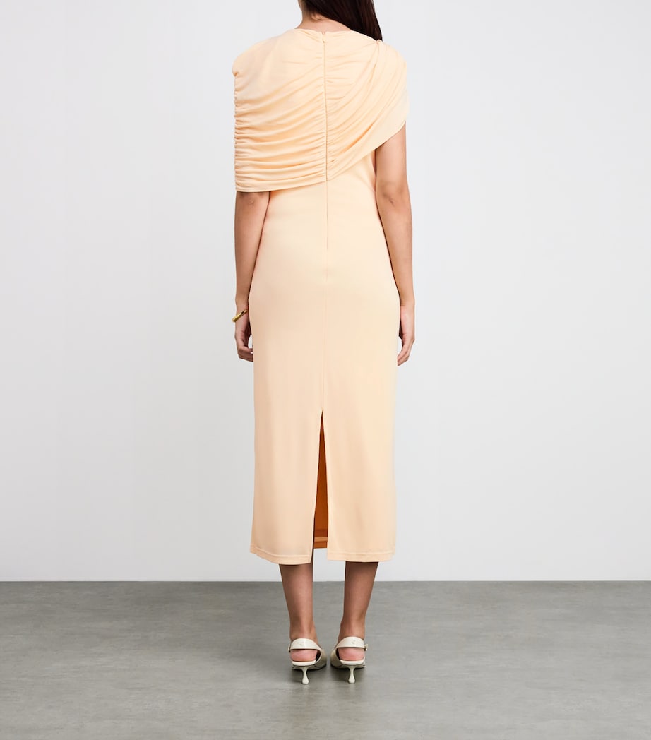 Bonachi Cape Midi Dress MACADAMIA Image 3