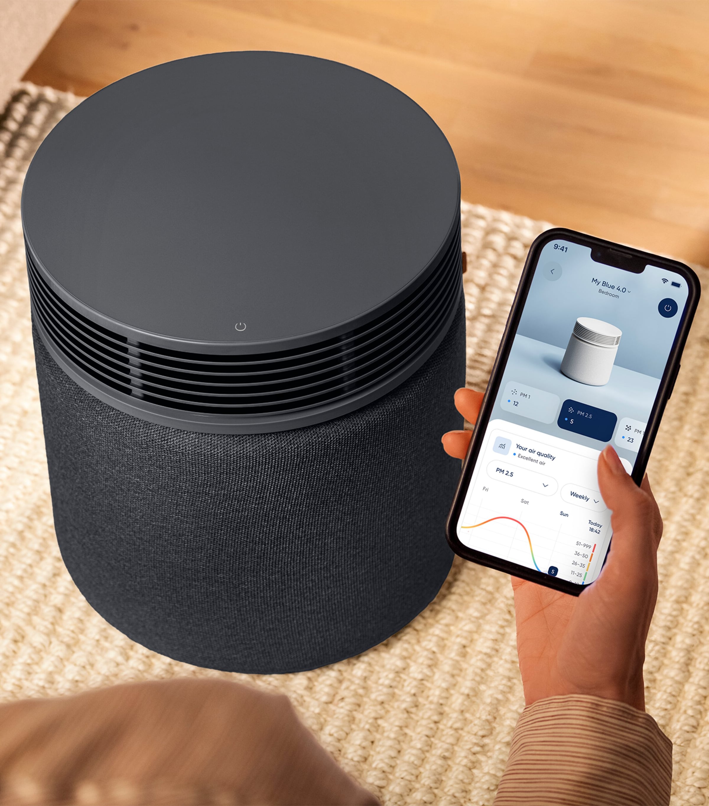 Blueair Large Blue Signature Air Purifier Navy Image 4