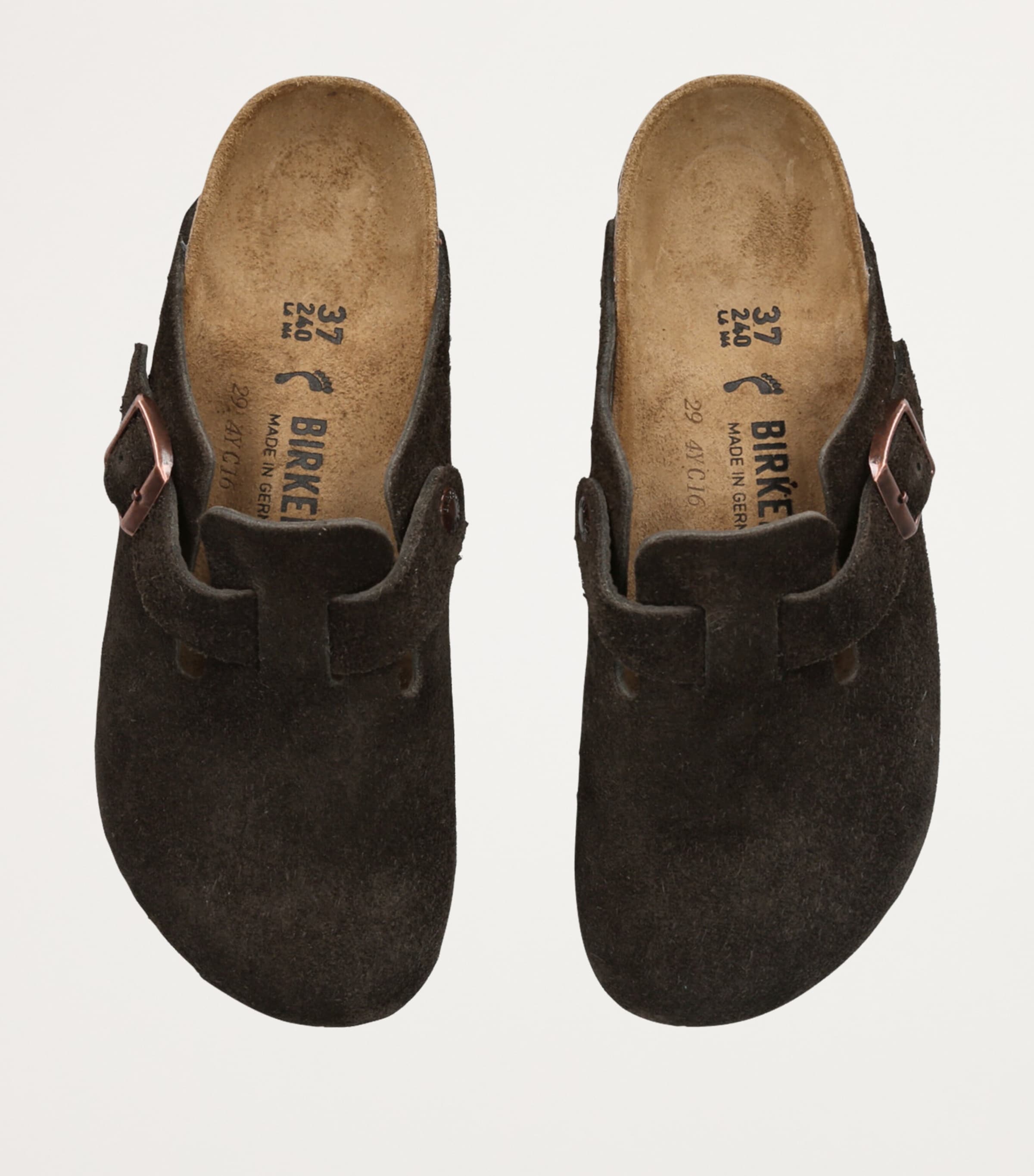 Boston Soft Footbed Suede Leather Black | BIRKENSTOCK