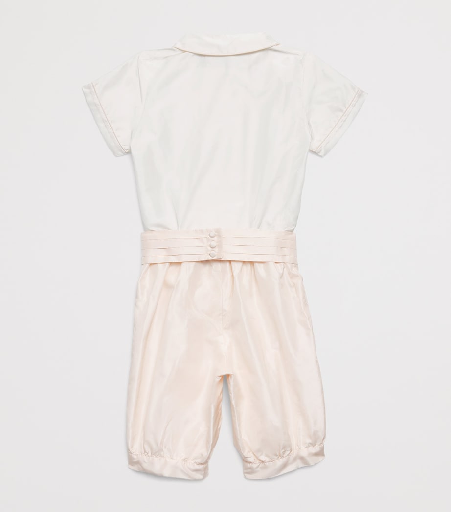 x Historic Royal Palaces Silk Shirt And Trousers Set (2-4 Years) PINK Image 2