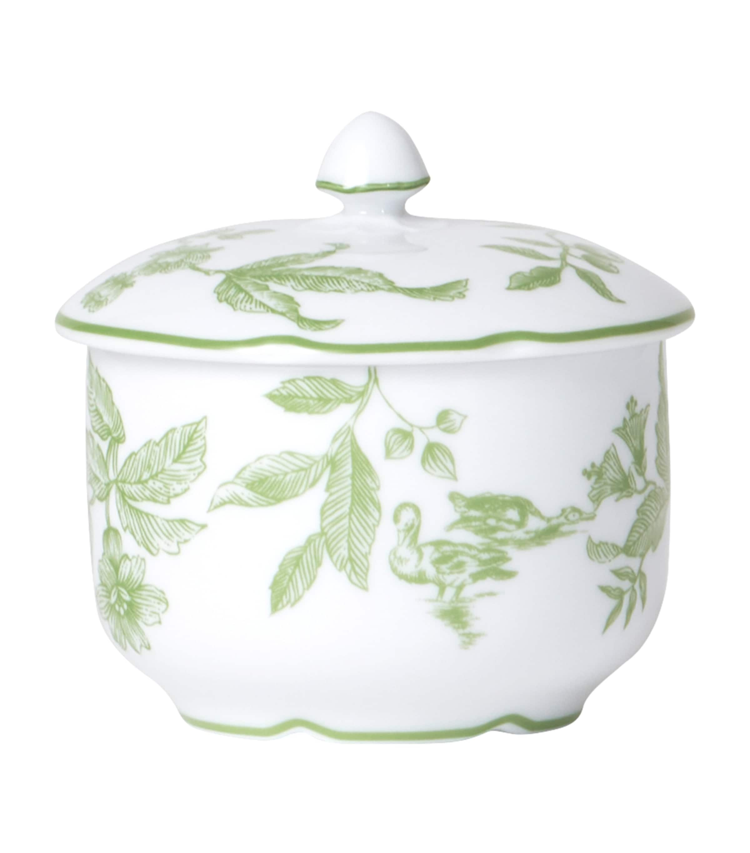 Shop Bernardaud Albertine Sugar Bowl In Green