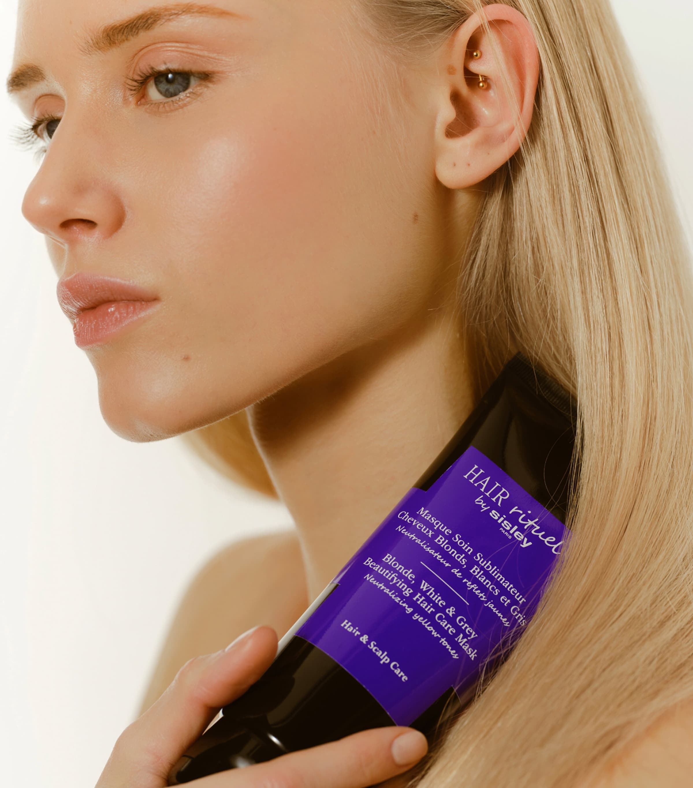 Blonde, White & Grey Beautifying Hair Care Mask (200ml) NO COLOUR Image 3