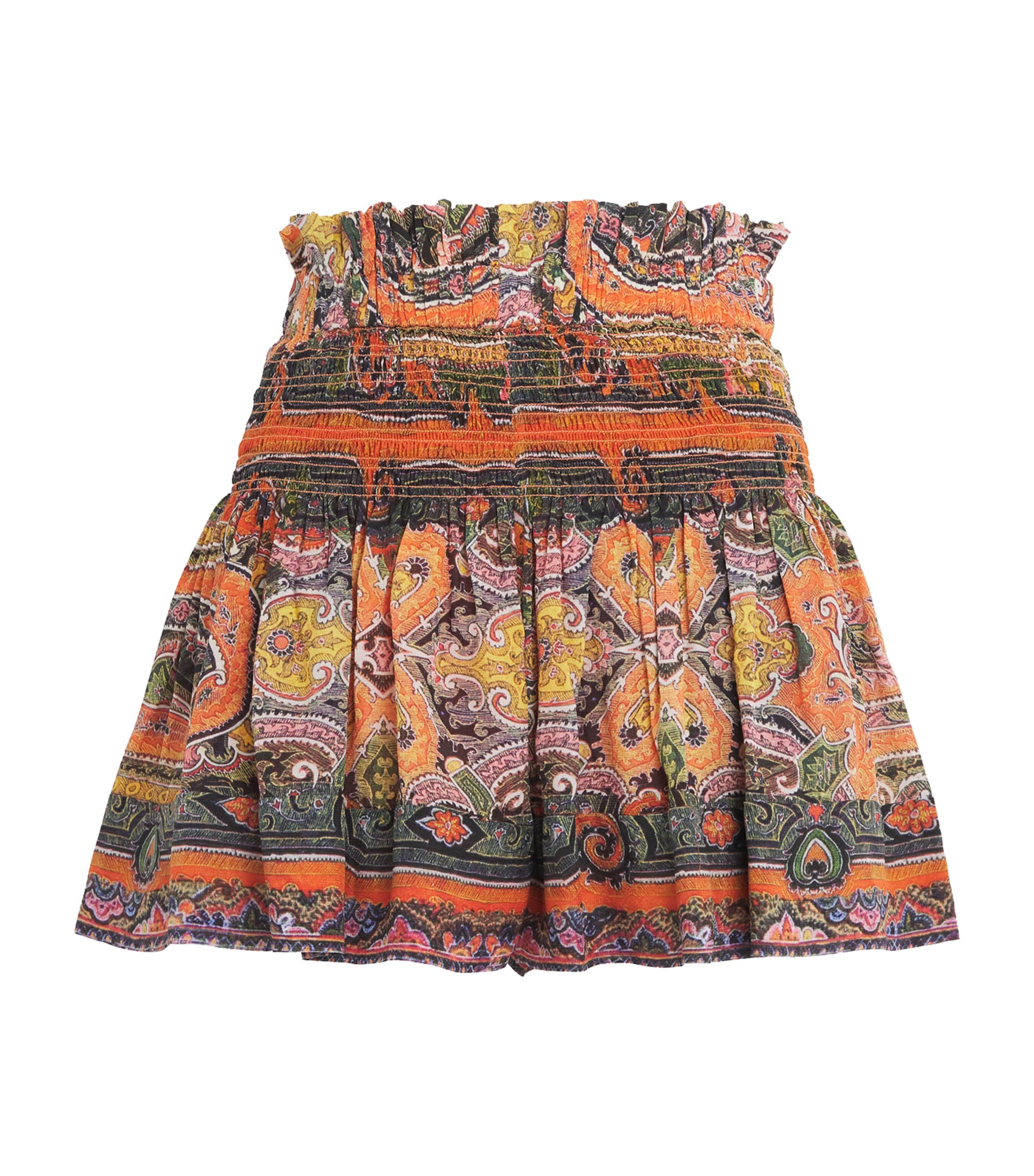 Isabel Marant Maelly Paisley Silk Voile Wide-leg Shorts