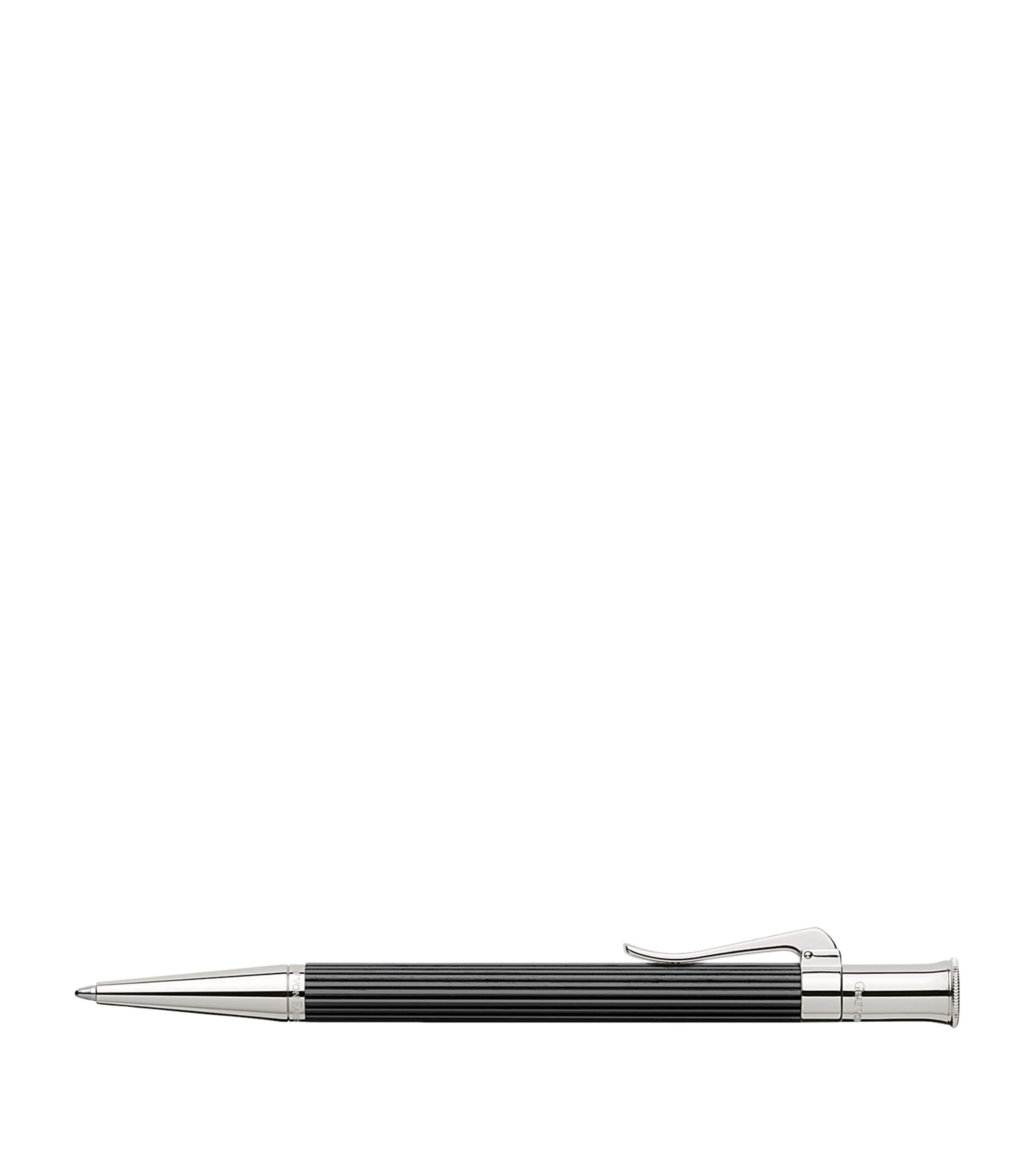 Graf Von Faber-castell Wood And Platinum-plated Classic Propelling Ballpoint Pen In Gray