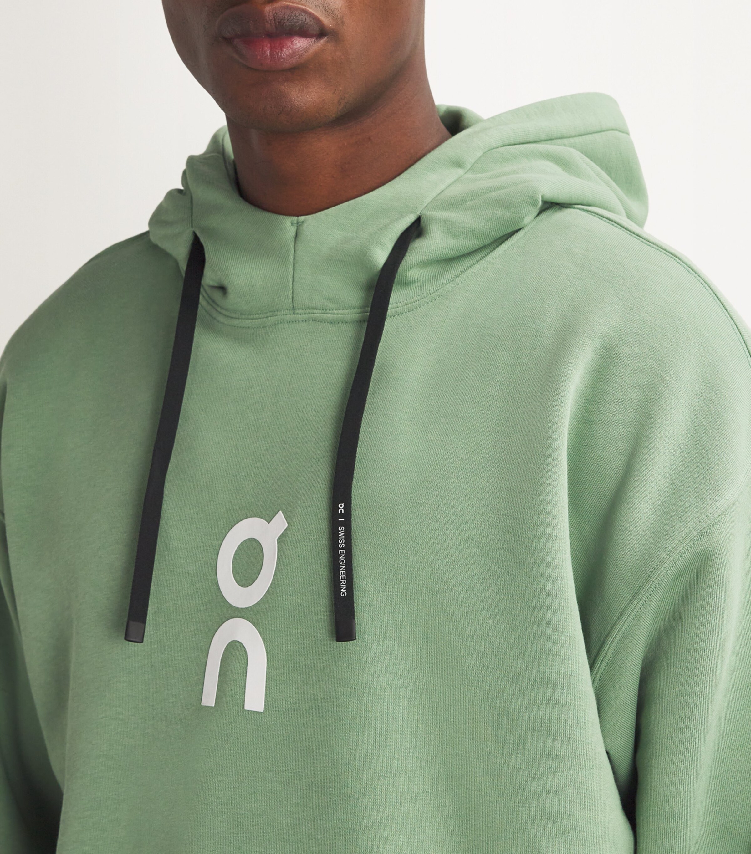 On Mens Cotton-Blend Club Hoodie Fern Image 6