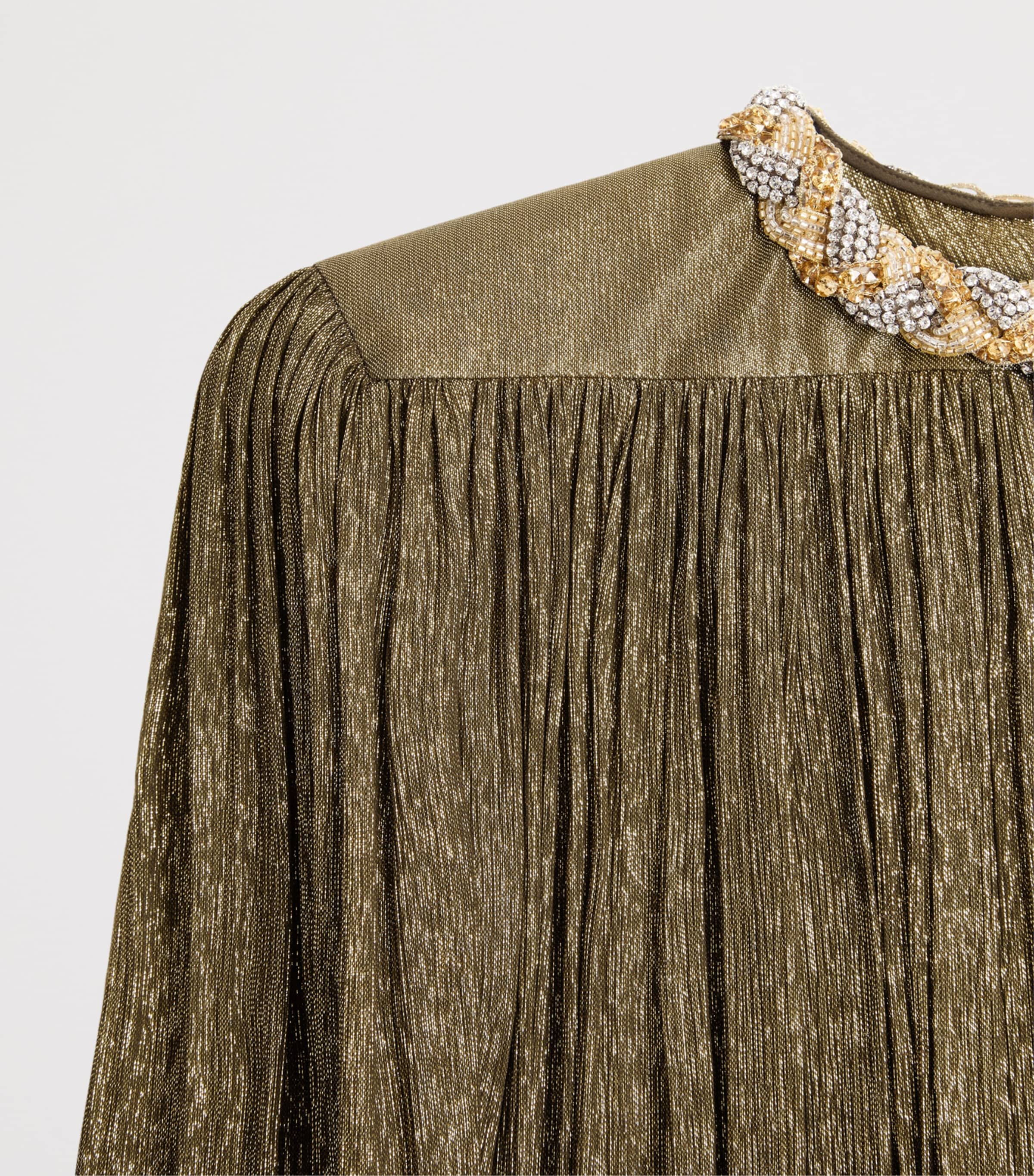 Valentino Womens Lurex Embellished Gown Image 7