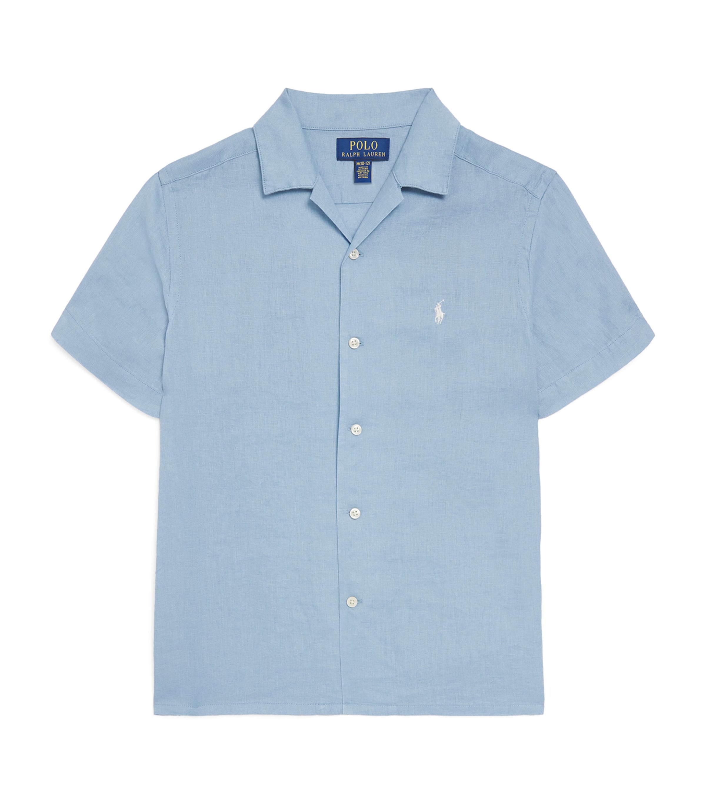 Ralph Lauren Kids Linen Short-Sleeve Shirt (6-14 Years) Image 1