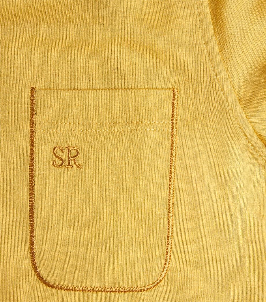 Stefano Ricci Kids Cotton-Blend Pocket T-Shirt (4-16 Years) C. Yellow Image 3