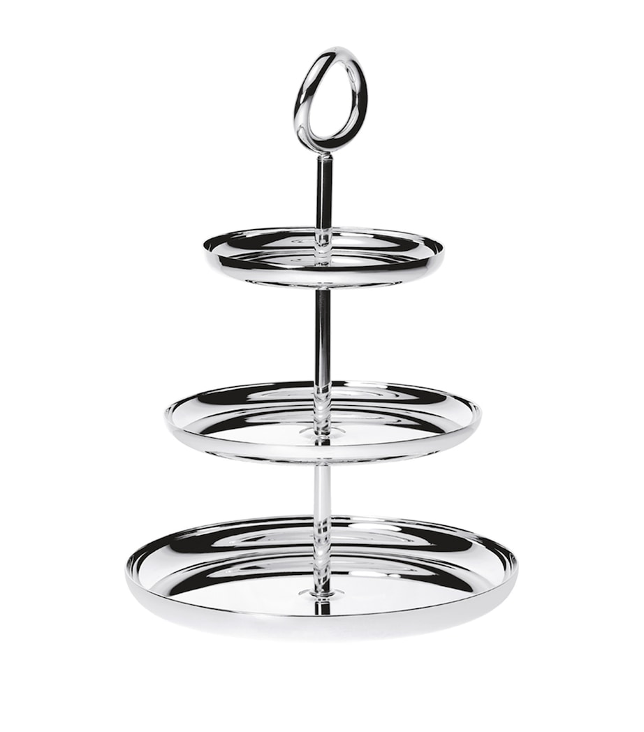 Vertigo Silver Plated Dessert Stand SILVER Image 1