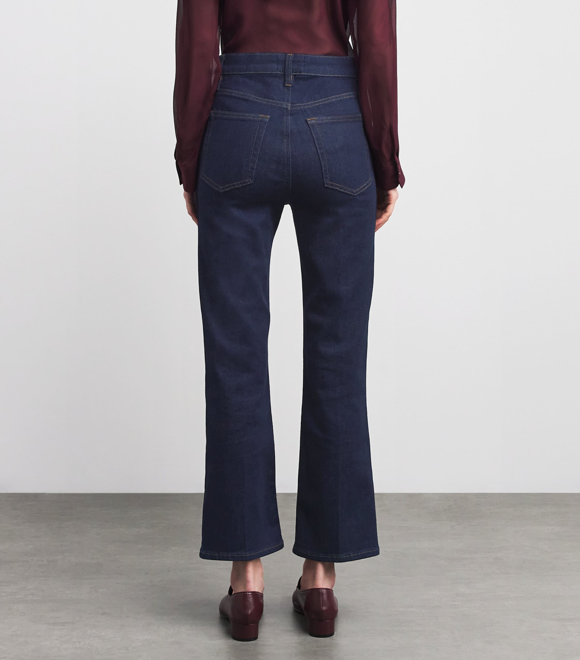 The Reboot Crop Bootcut Jeans RINSE Image 4