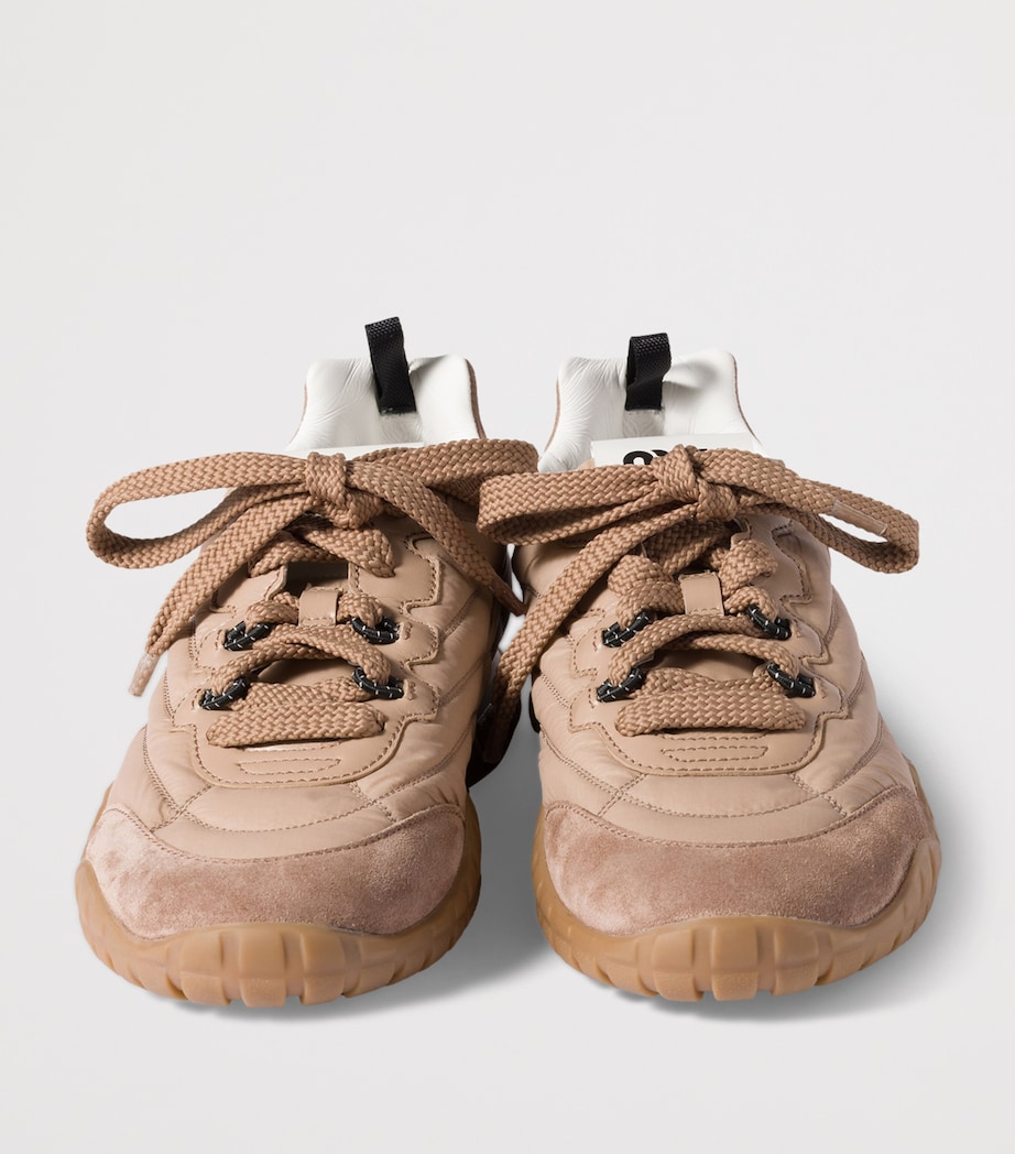 Fabric-Suede Low-Top Sneakers F01DP Image 3