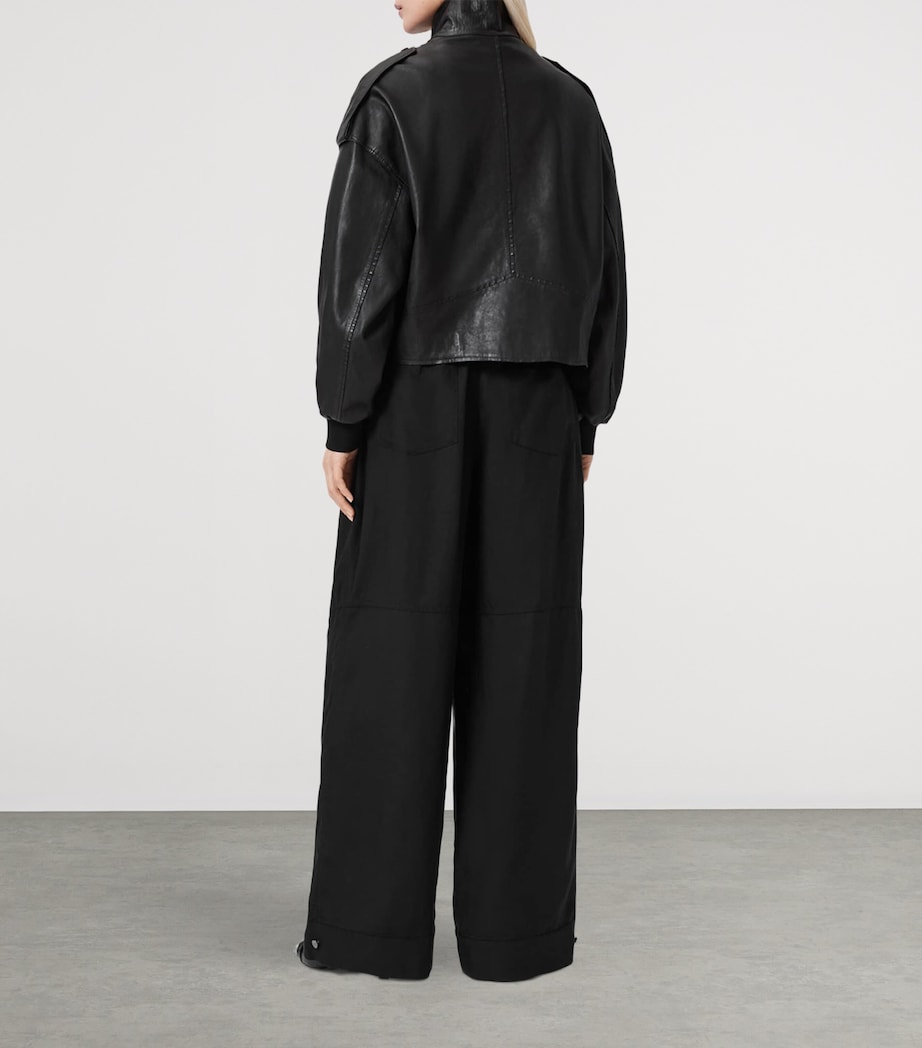 Sherell Wide-Leg Trousers BLACK Image 6