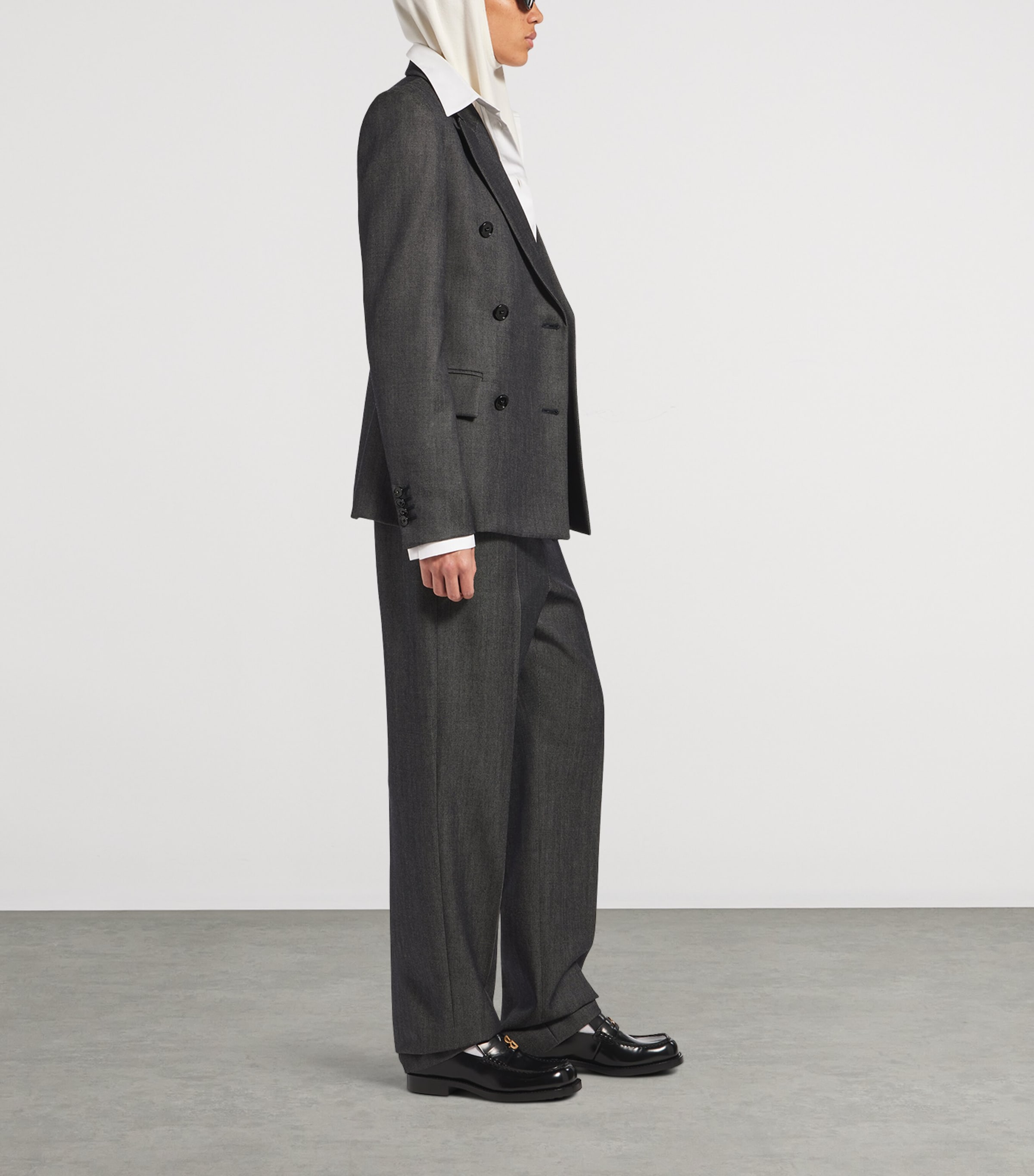 Balenciaga Womens Wool Twill Blazer Image 4