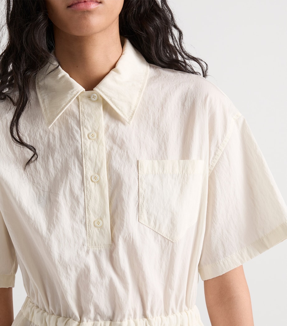 Prada Womens Cotton-Blend Technical Midi Dress Image 5