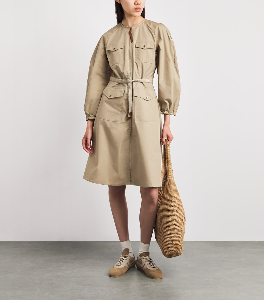 Moncler Womens Poplin Mini Dress Image 2