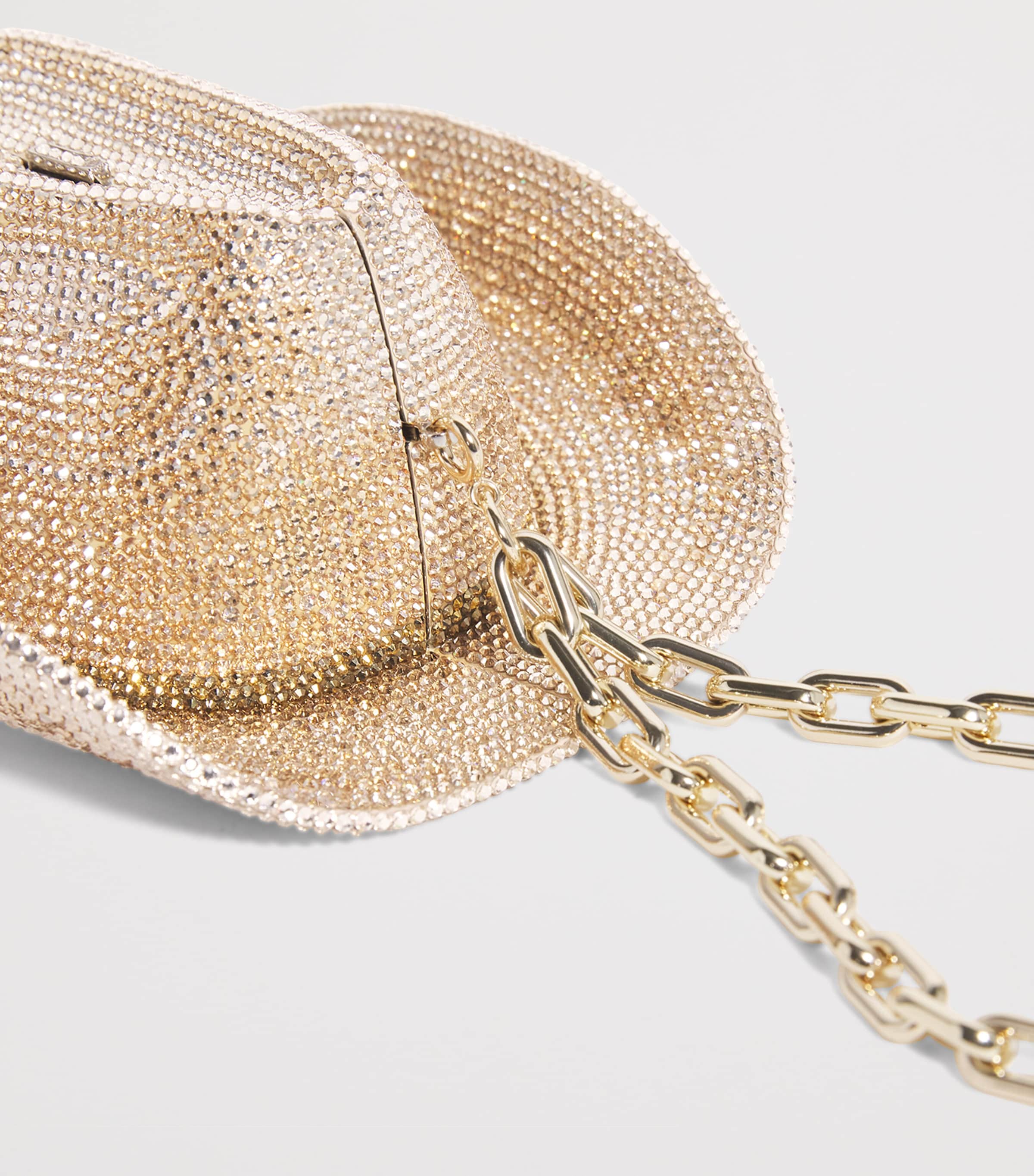 Crystal Cowboy Hat Cheyenne Clutch Bag SPRMT PROSECCO MUTLI Image 7