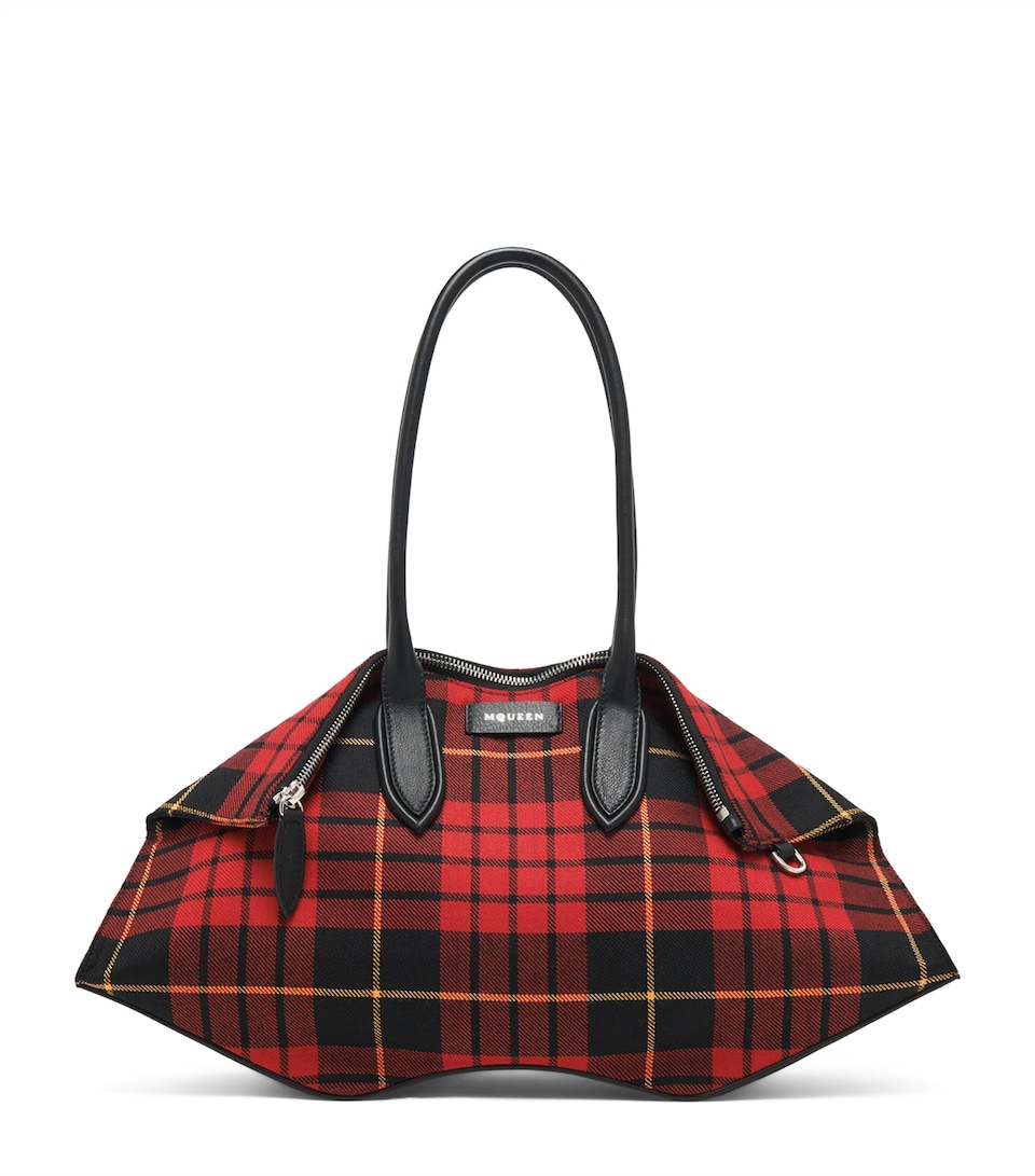 McQueen Check Manta Shoulder Bag