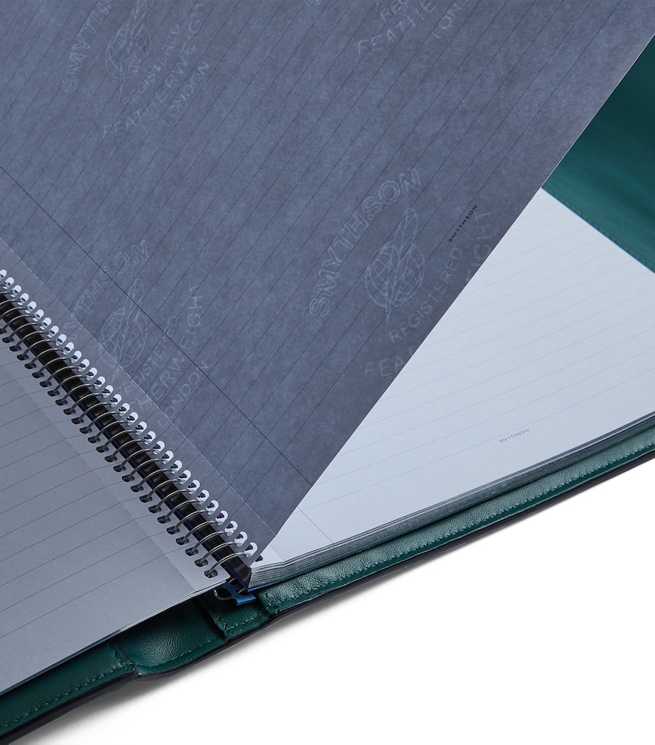 Leather Panama A4 Writing Folder FOREST GREEN Image 4