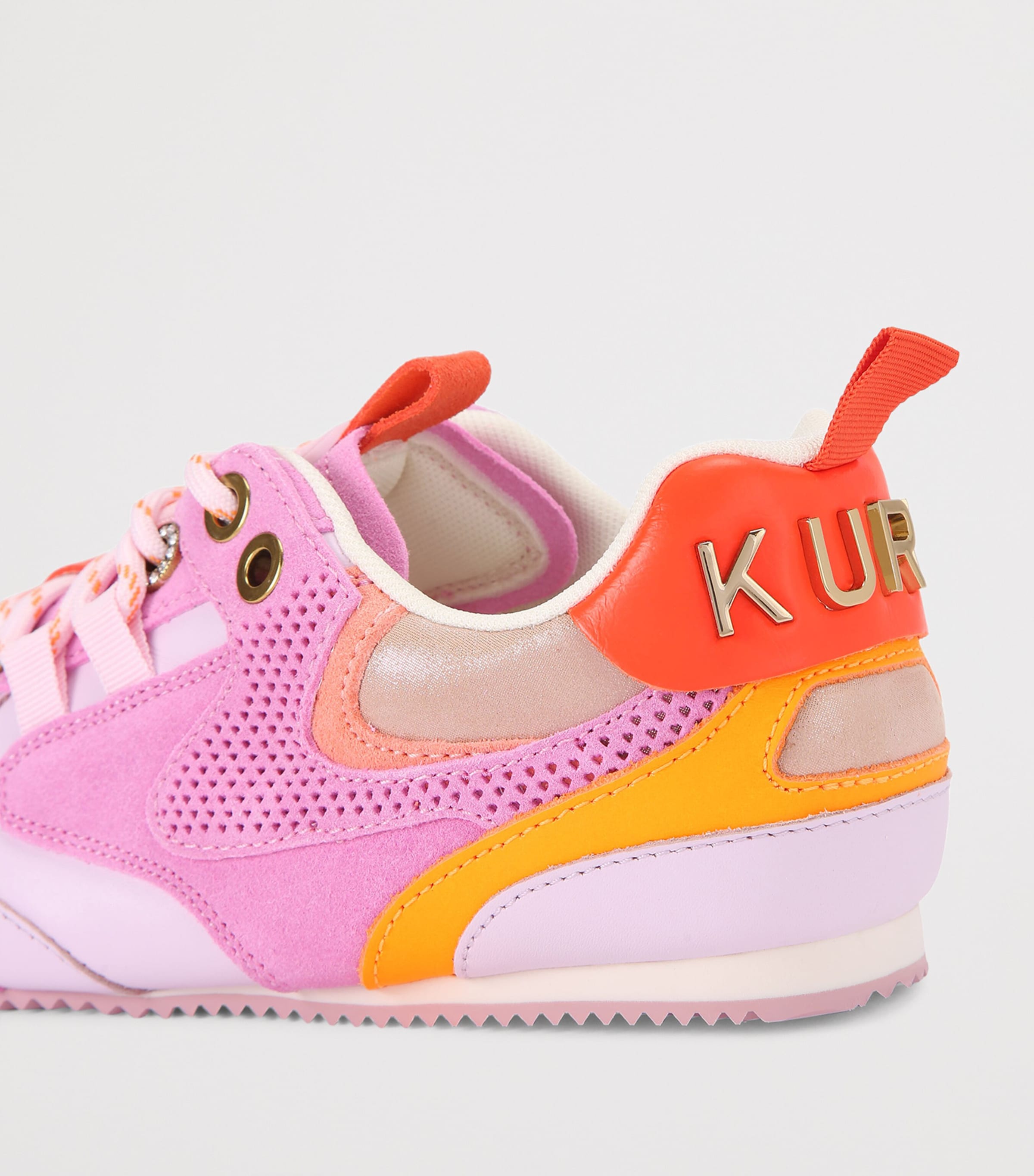 Kurt Geiger London Suede Kurt Runner Sneakers Pink Comb Image 4