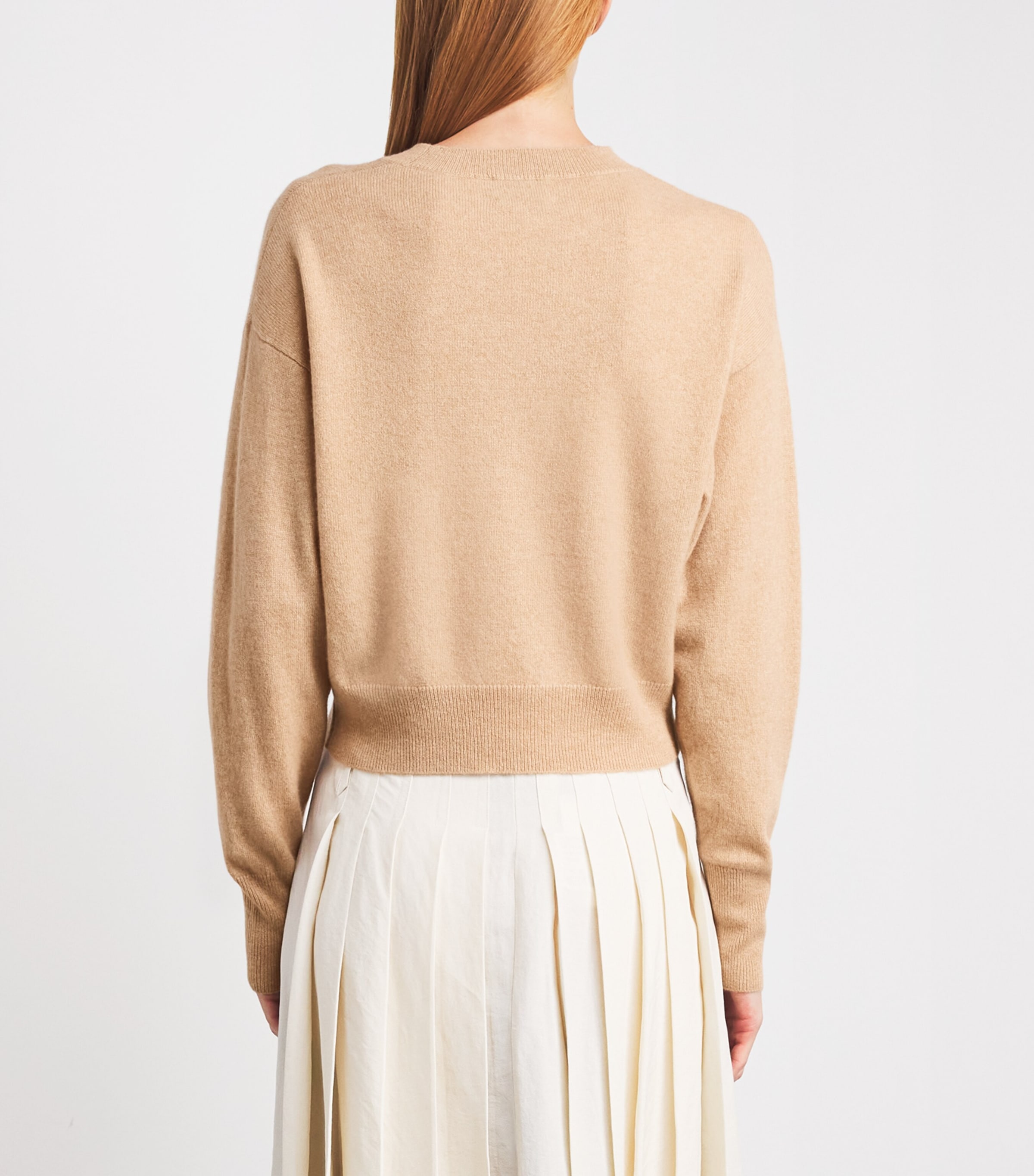 Le Kasha Womens Organic Cashmere Menorca Sweater Oat Image 5