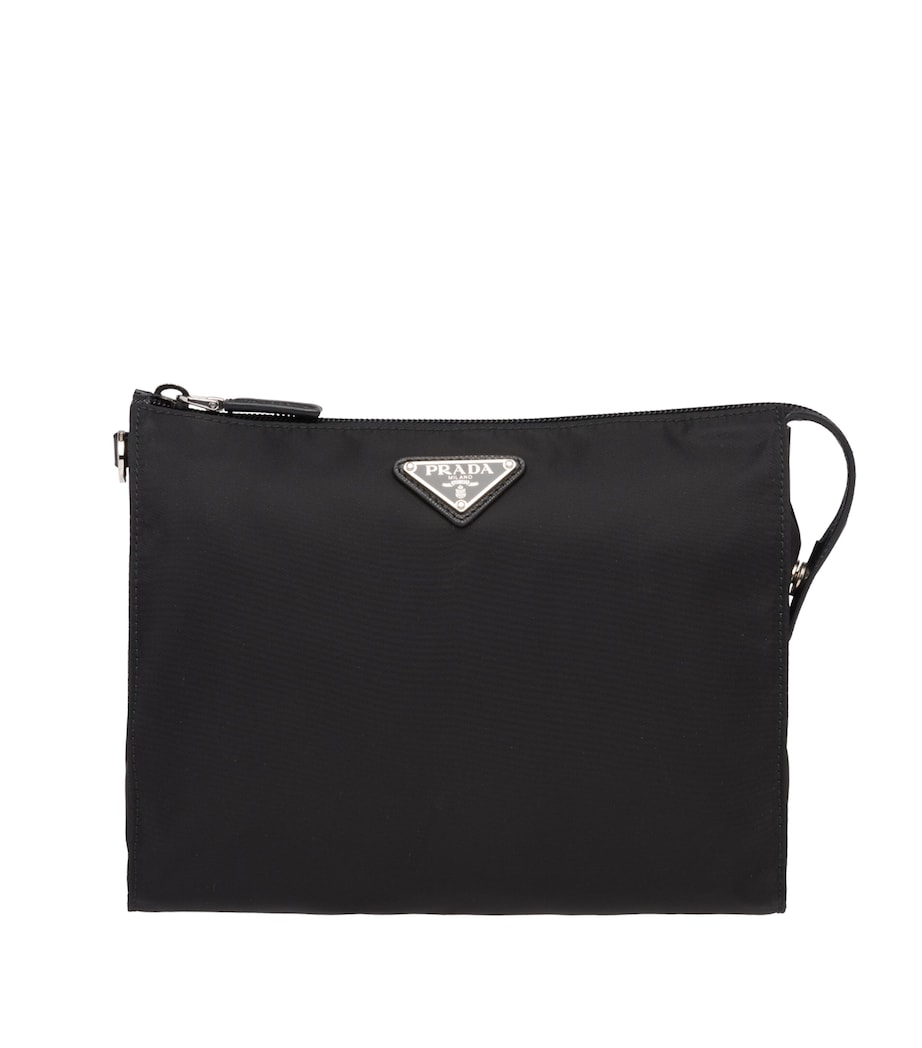 Prada Re-Nylon and Saffiano Leather Pouch Image 1