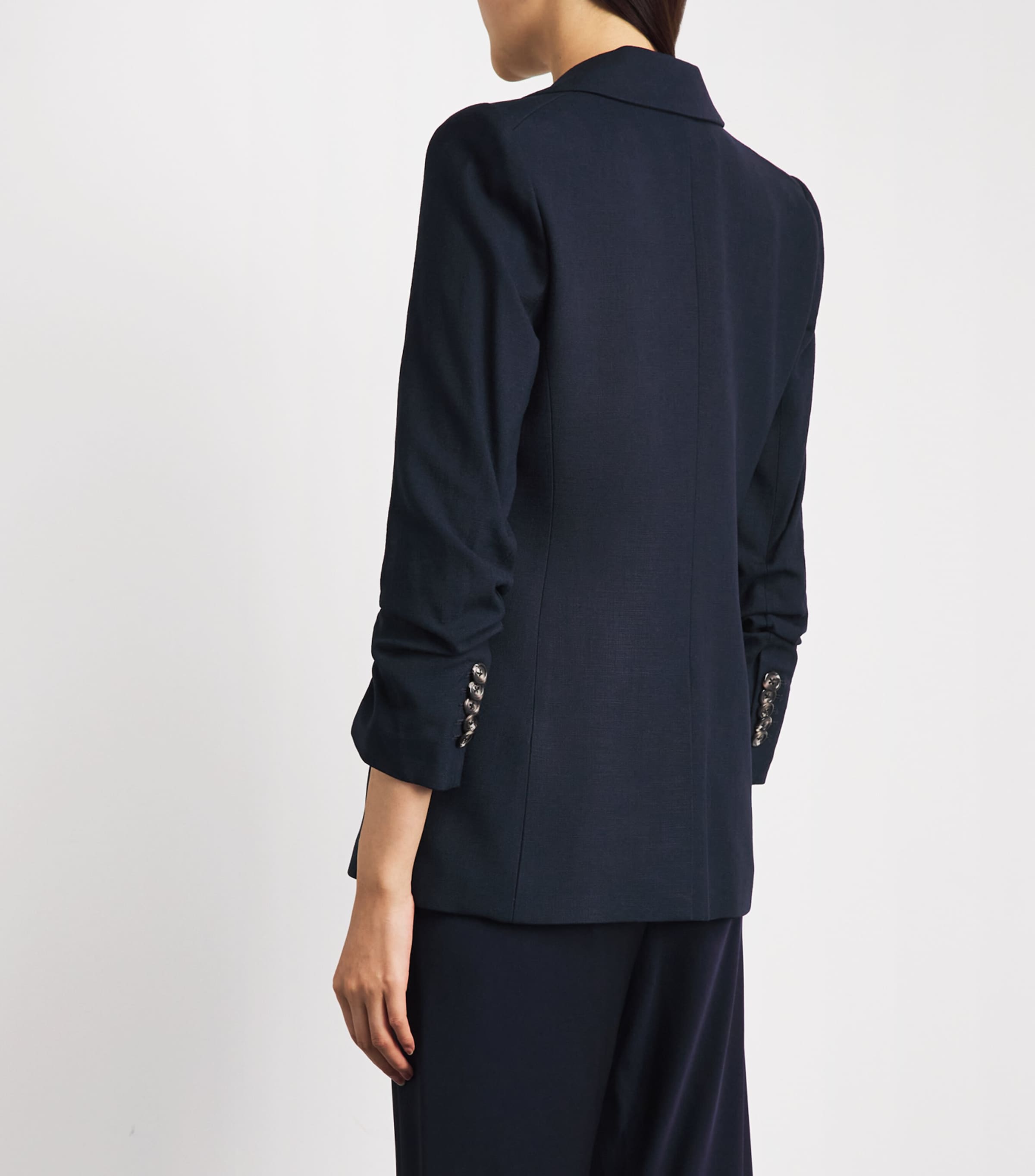 Veronica Beard Womens Battista Dickey Blazer Navy Image 5