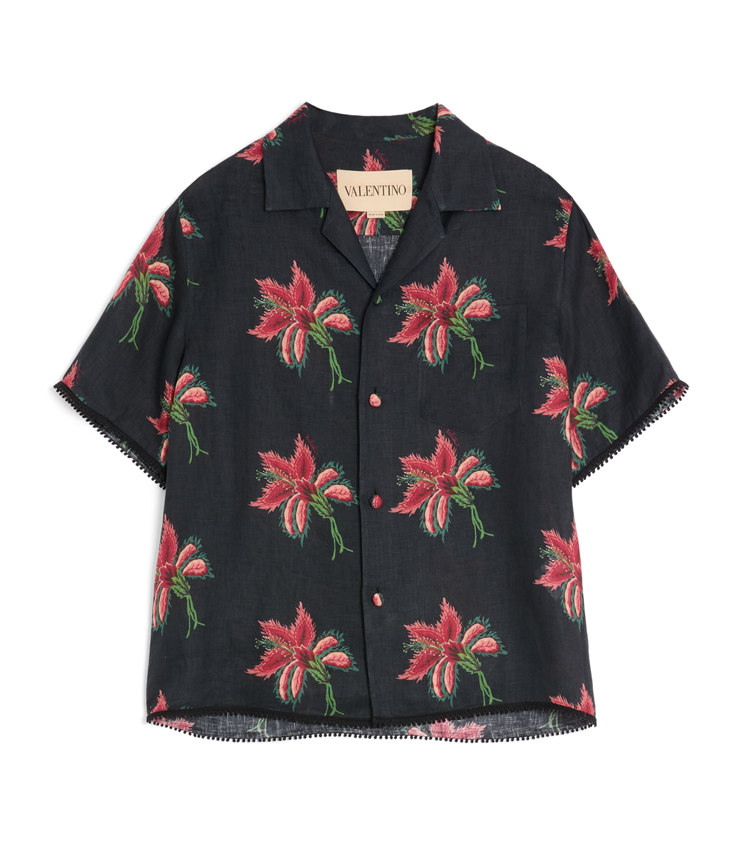 Linen Floral Shirt D5Y Image 1