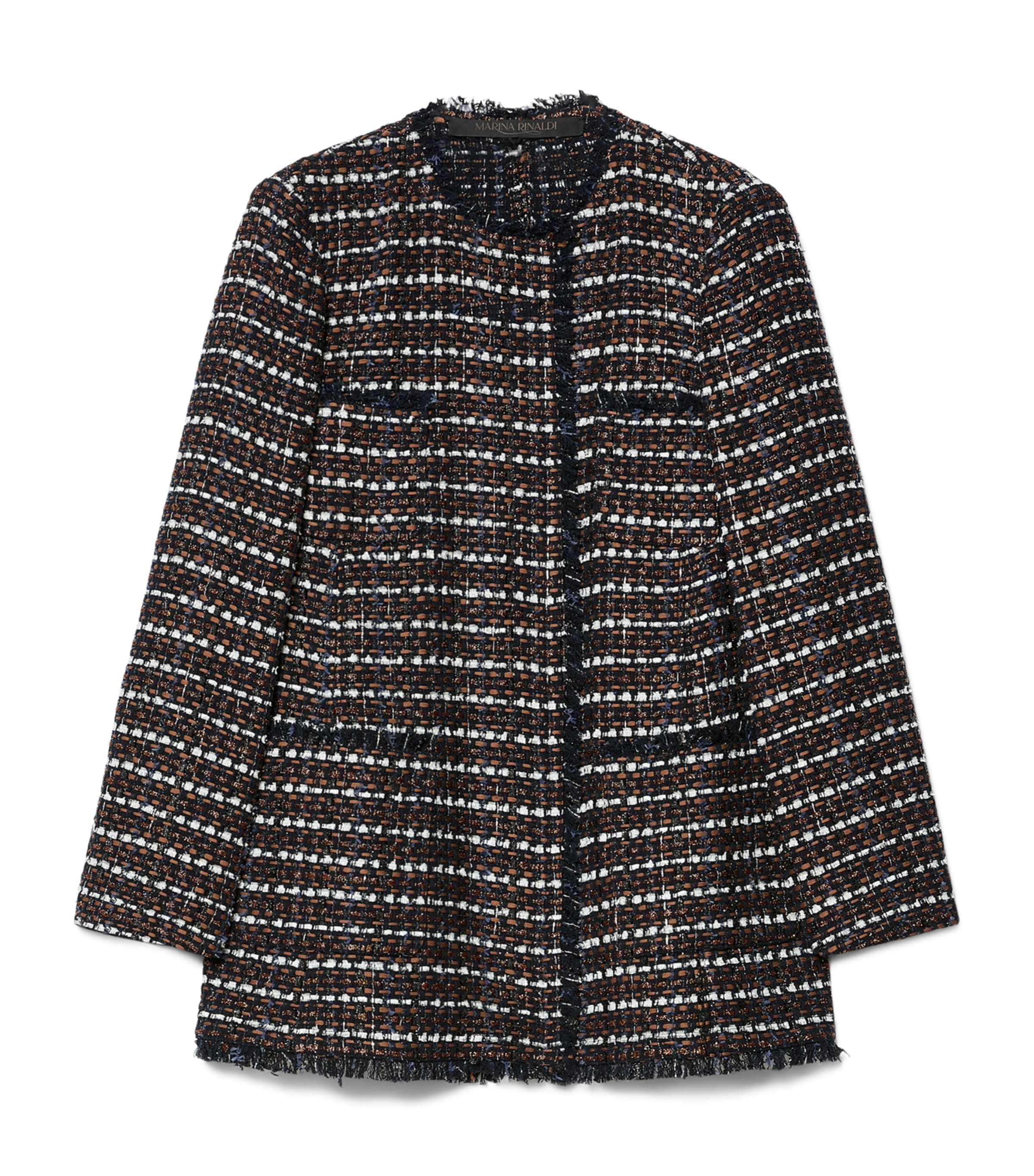 Tweed Jacket BLUE BROWN Image 1