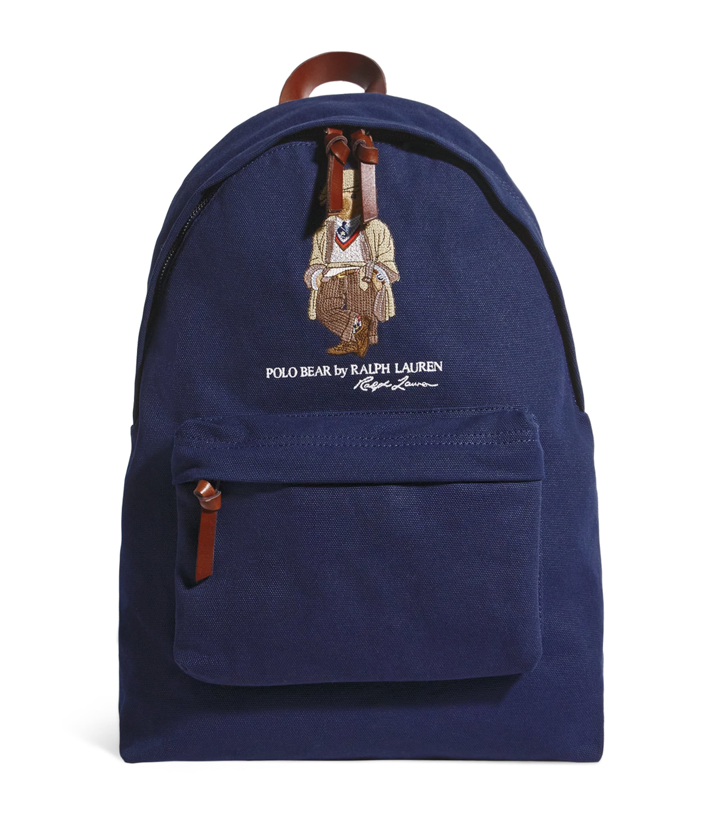 Polo Ralph Lauren Navy Canvas Polo Bear Backpack | Harrods US
