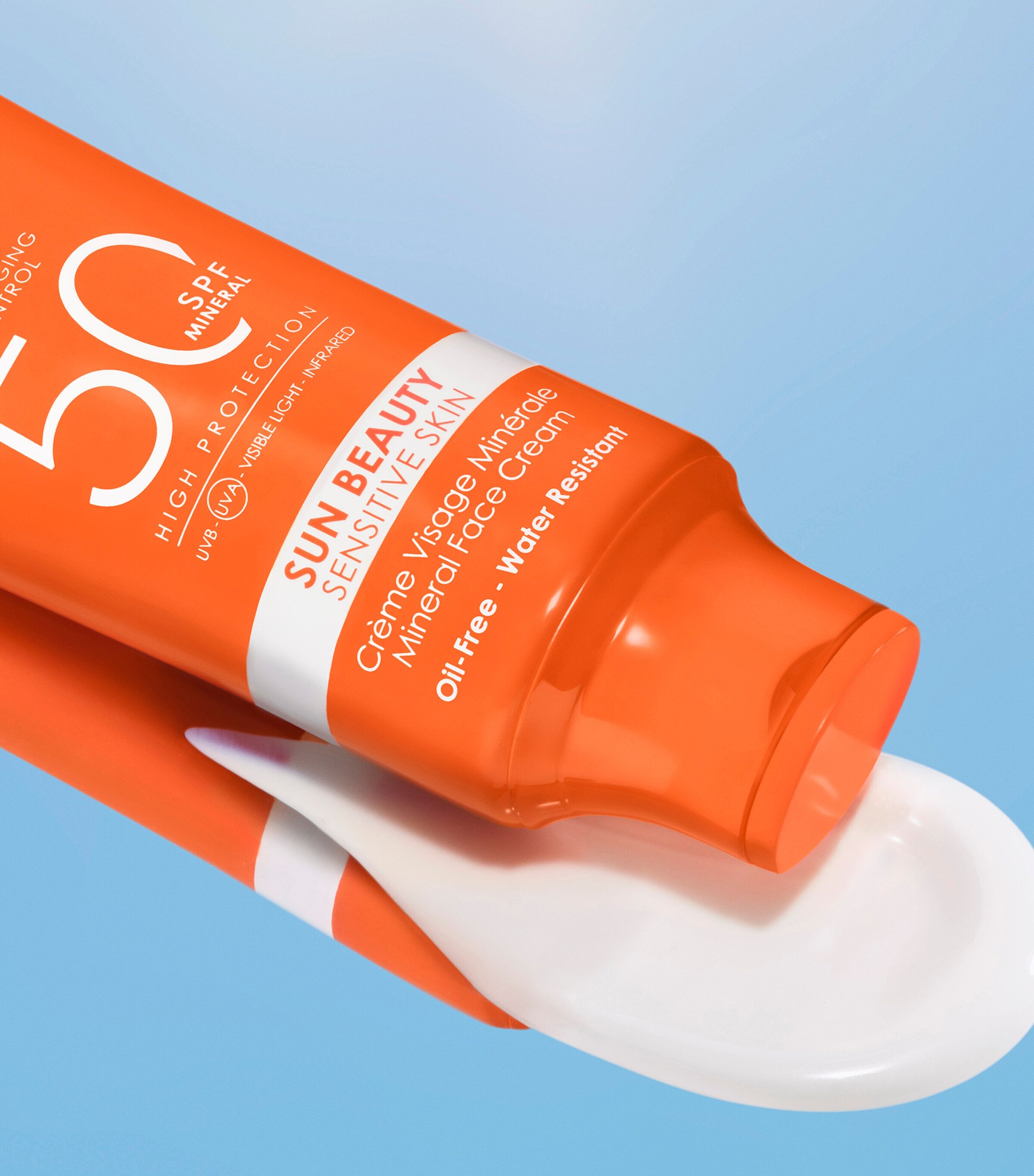 Sun Beauty Sensitive Skin Mineral Face Cream SPF  50 (50ml) NO COLOUR Image 3